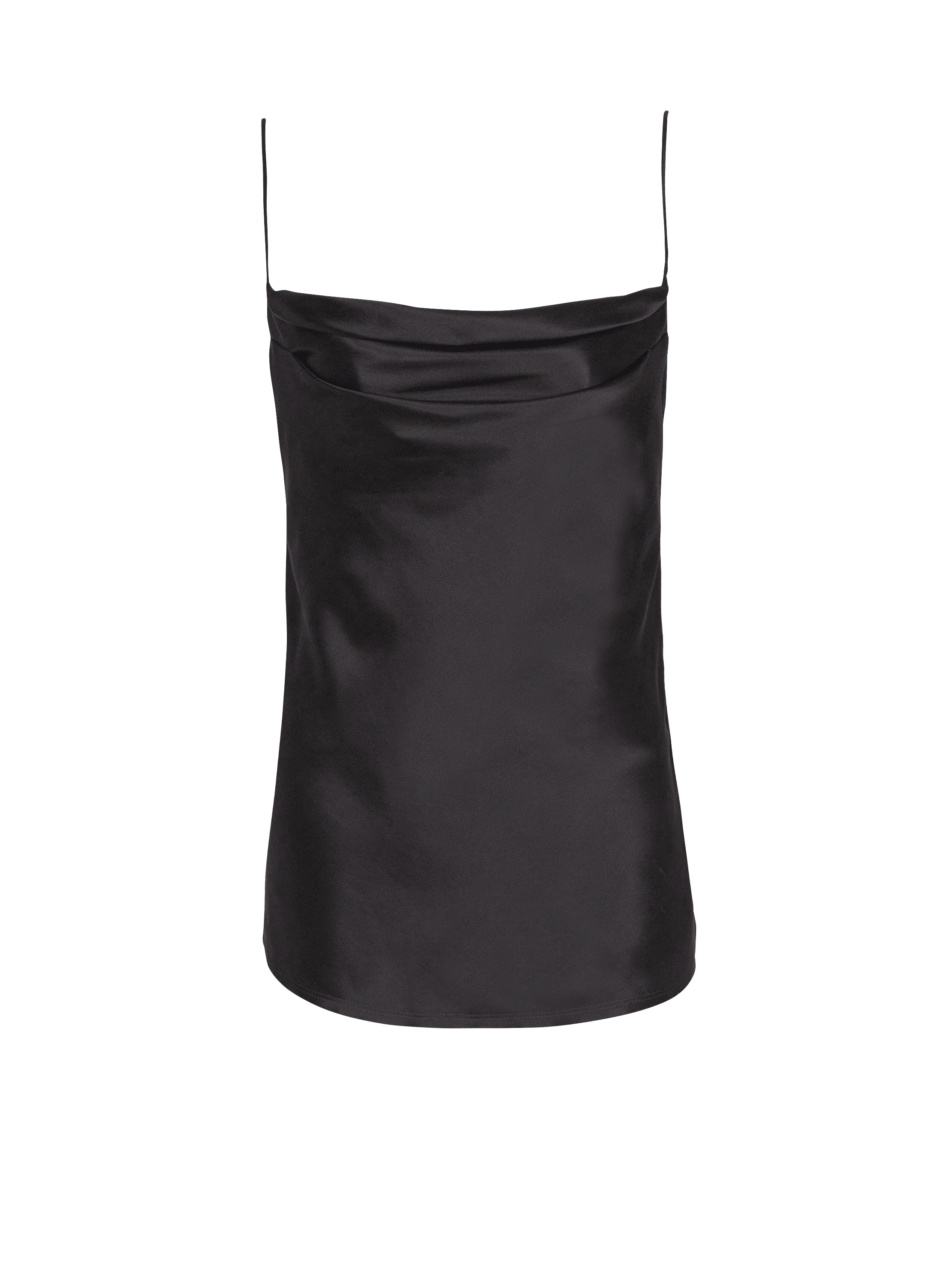 Draped satin top