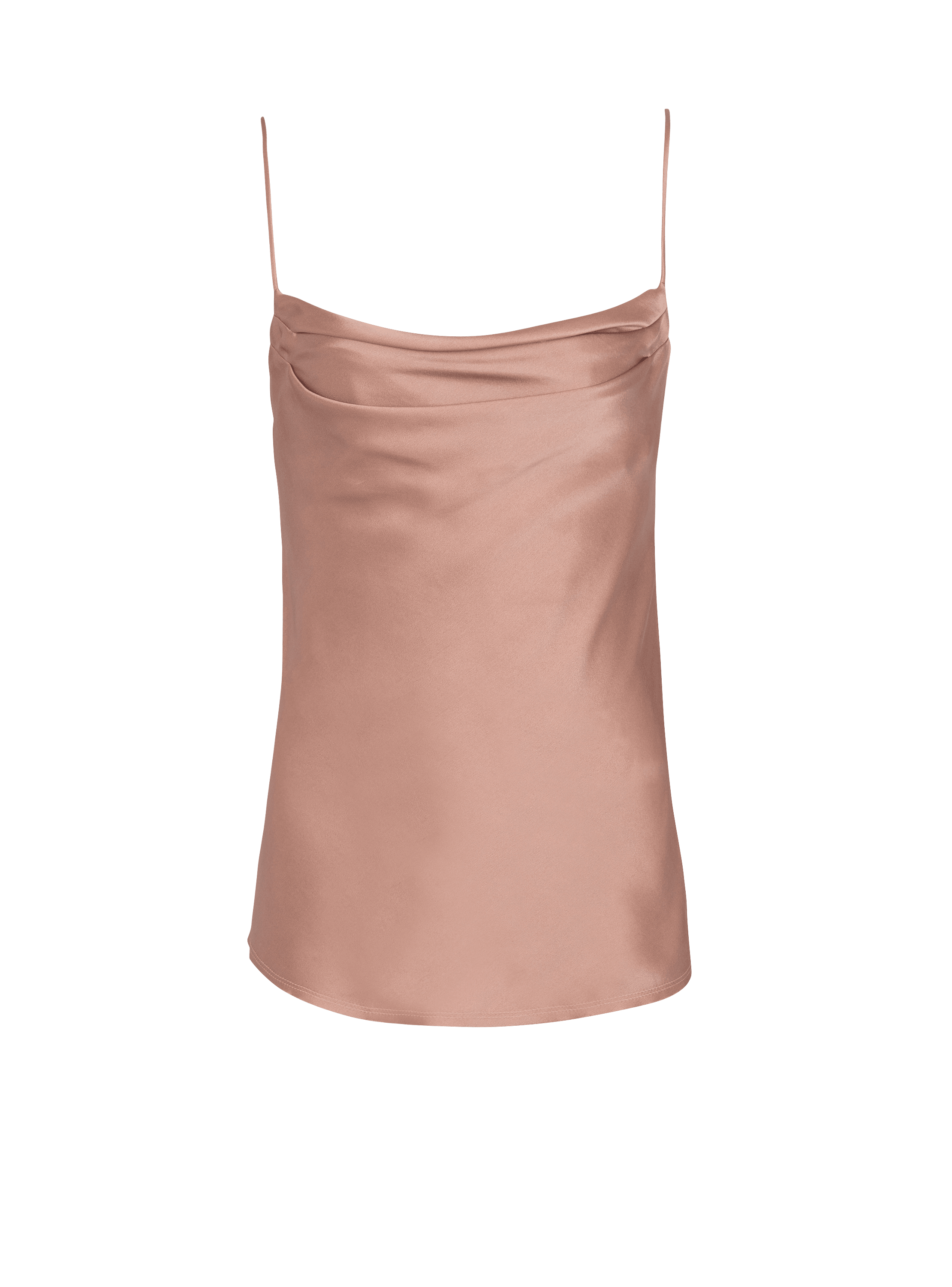 Draped satin top