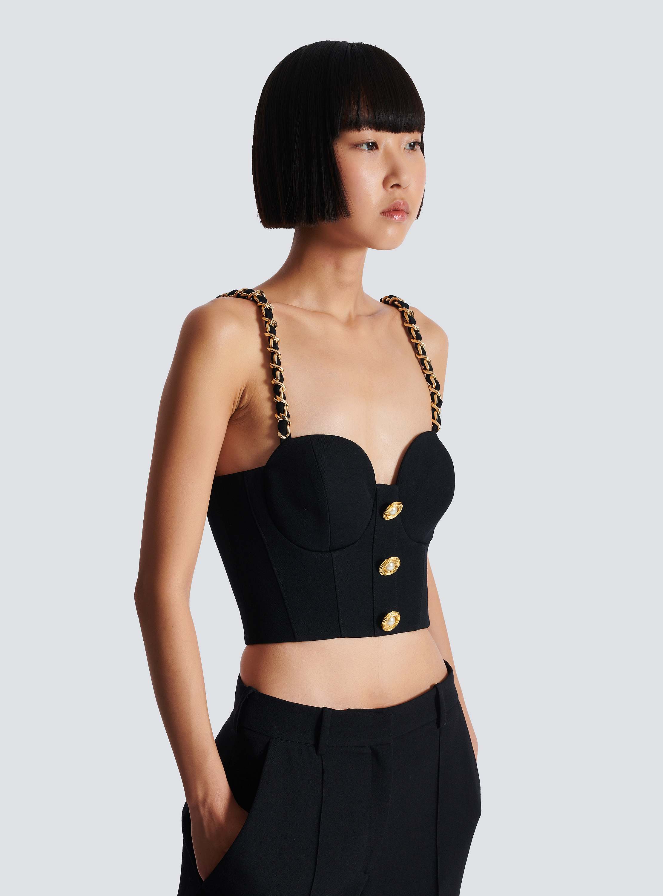 Plain top with chain straps