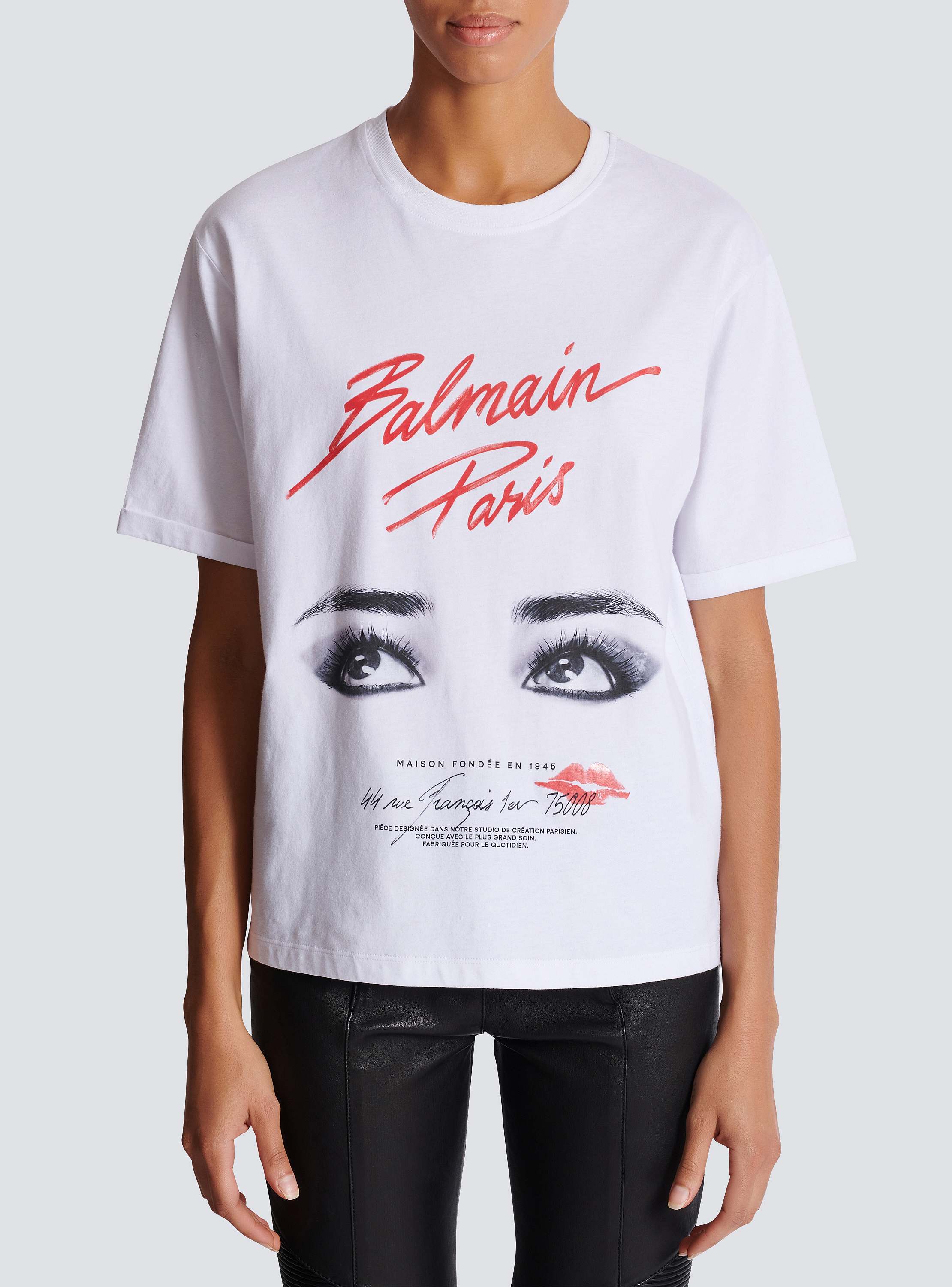 Tシャツ・カットソー BALMAIN TSHIRT (EF0EF145GE90) Short-sleeved Balmain Beauty T-shirt white - Women | BALMAIN