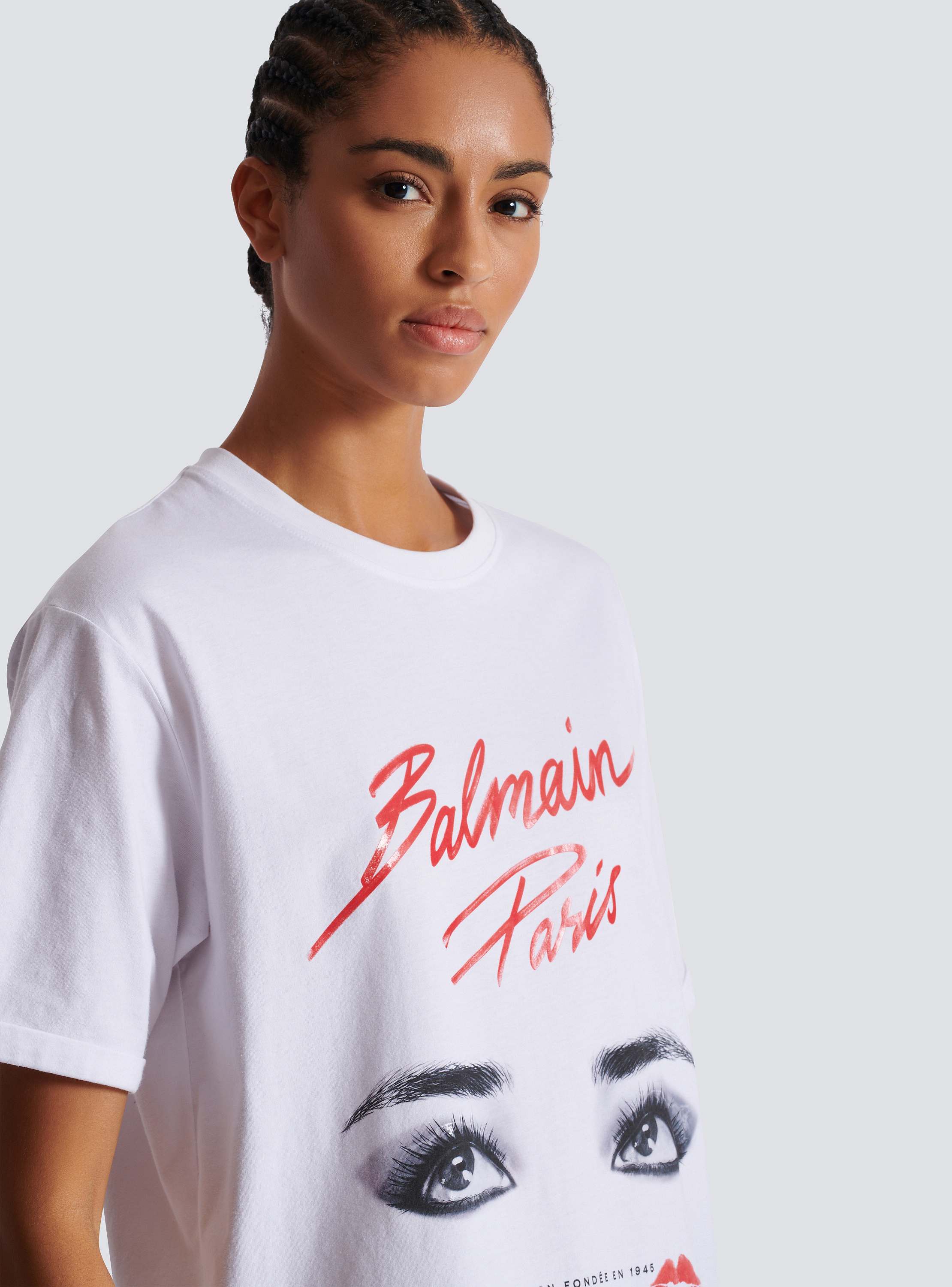 Short-sleeved Balmain Beauty T-shirt white - Women | BALMAIN