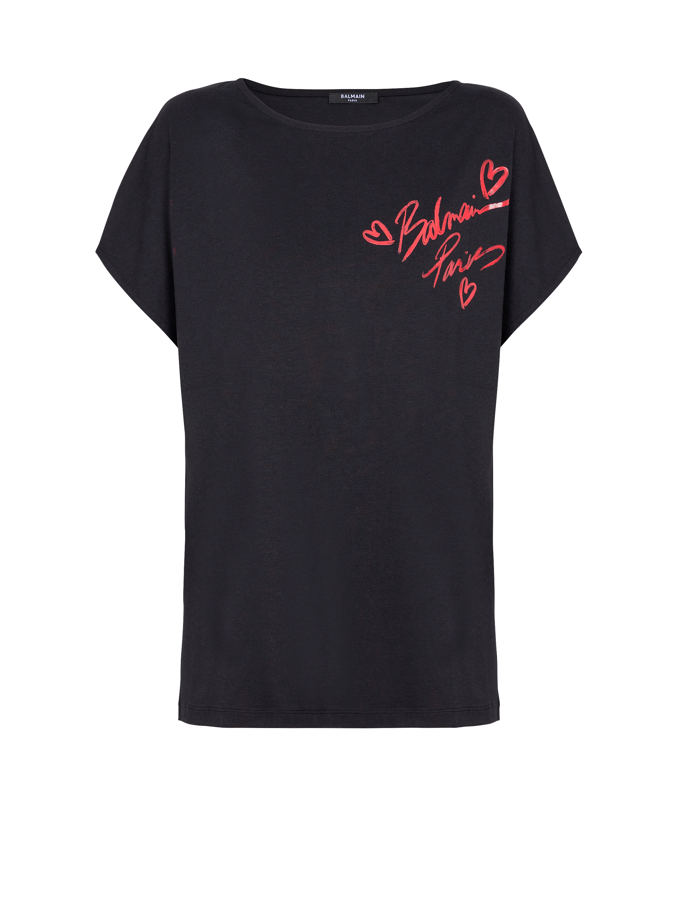 Short-sleeved Balmain Lipstick T-shirt