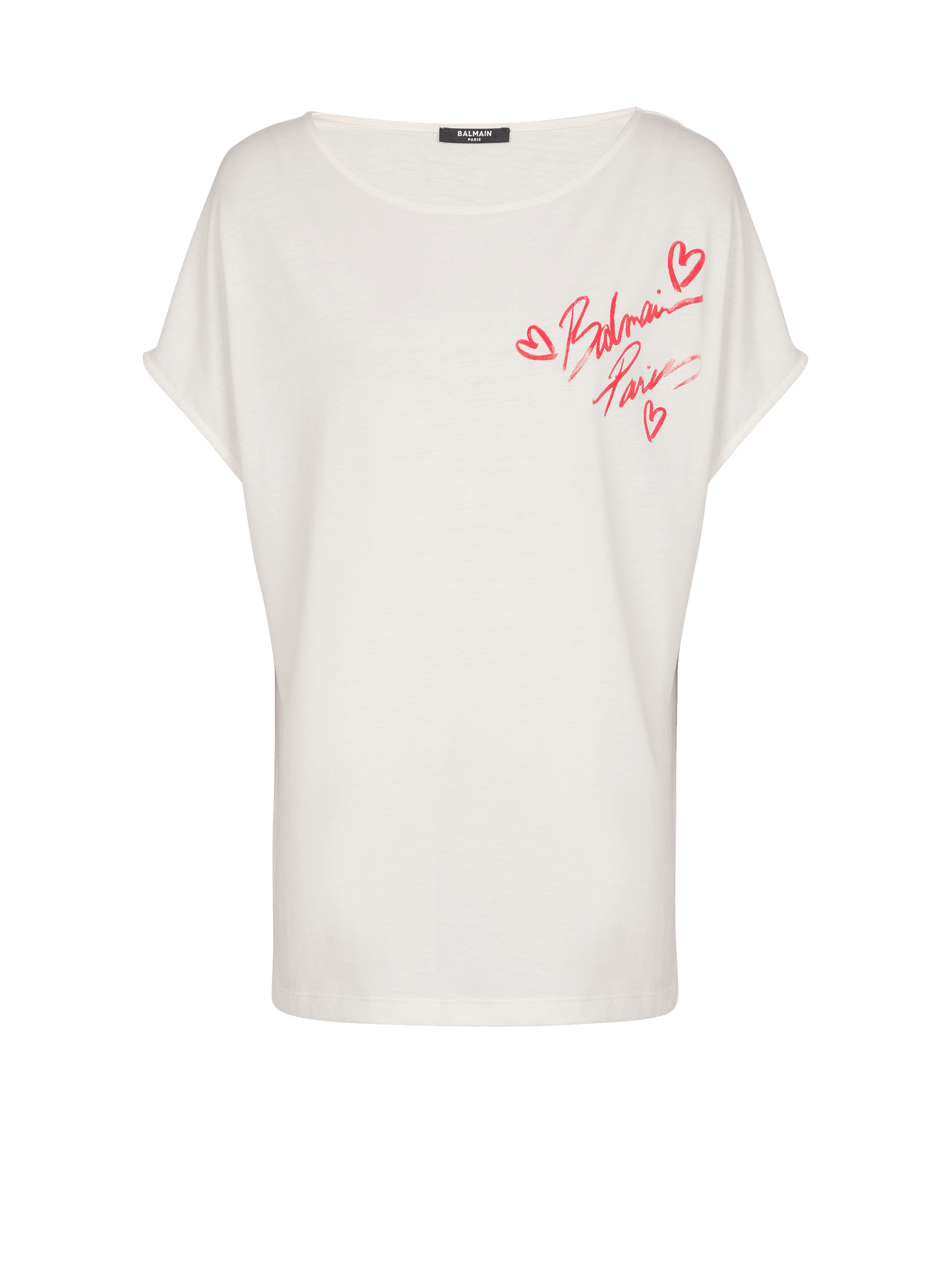 Short-sleeved Balmain Lipstick T-shirt