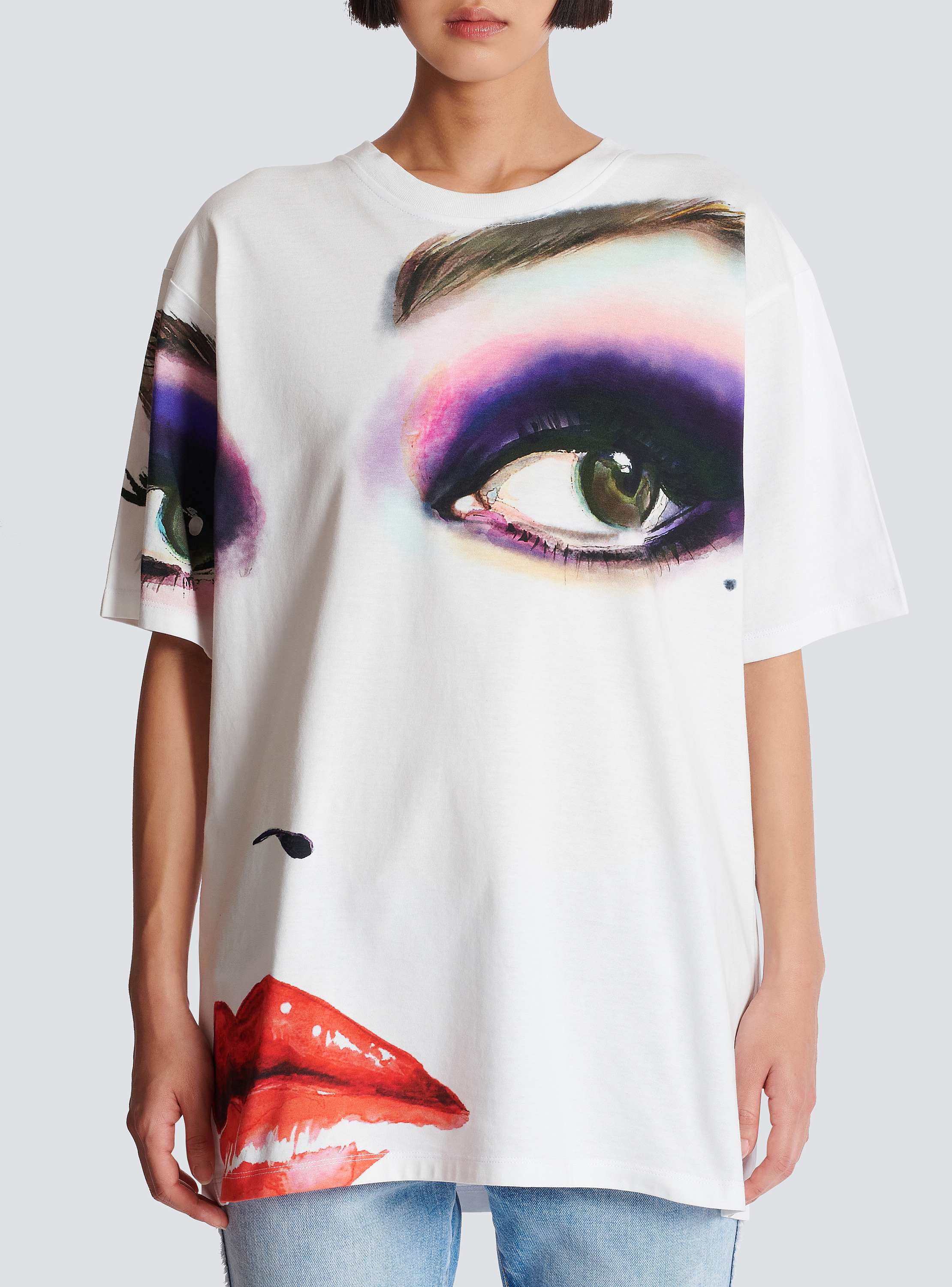 Face print T-shirt