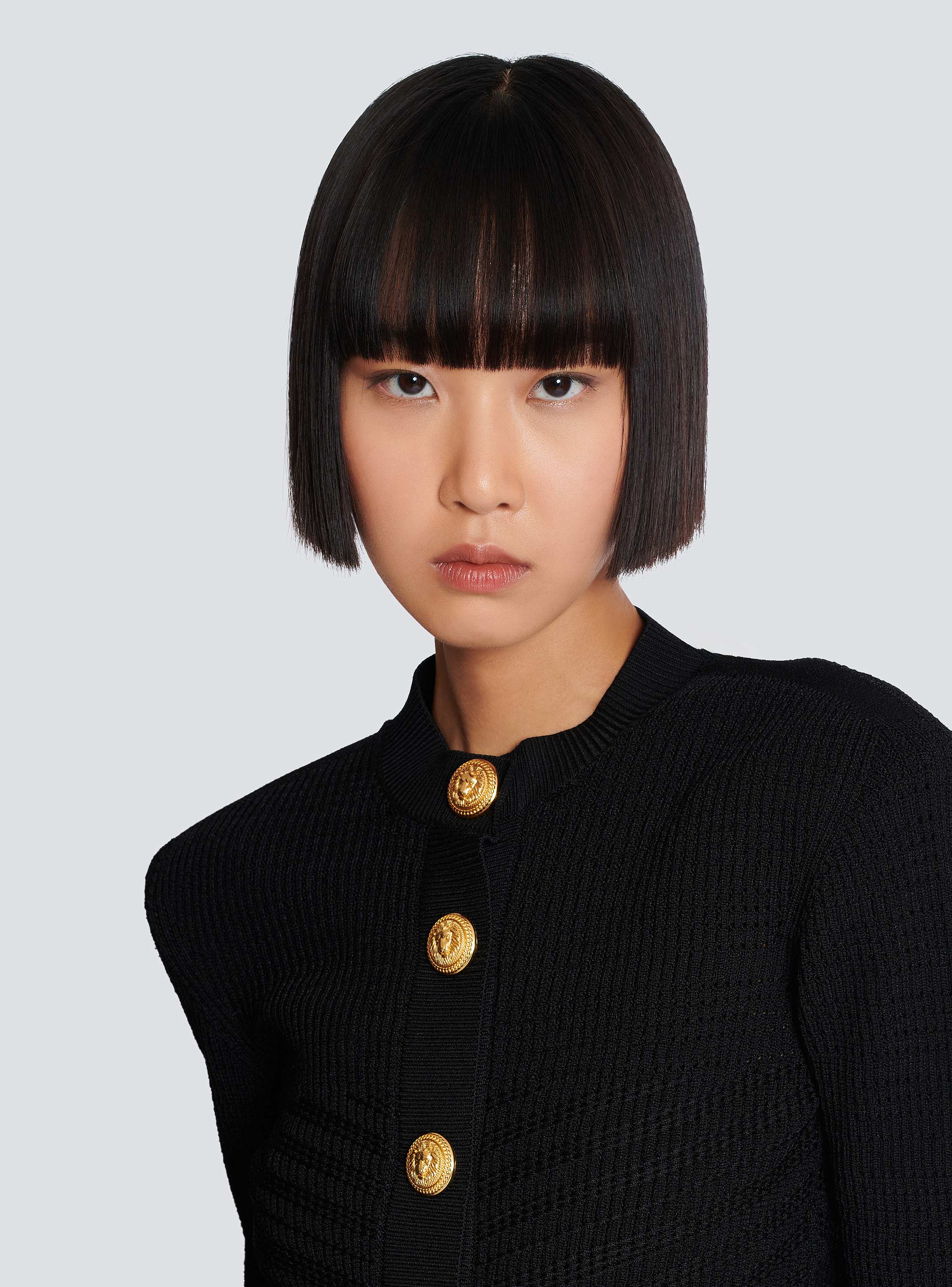 Buttoned knit cardigan