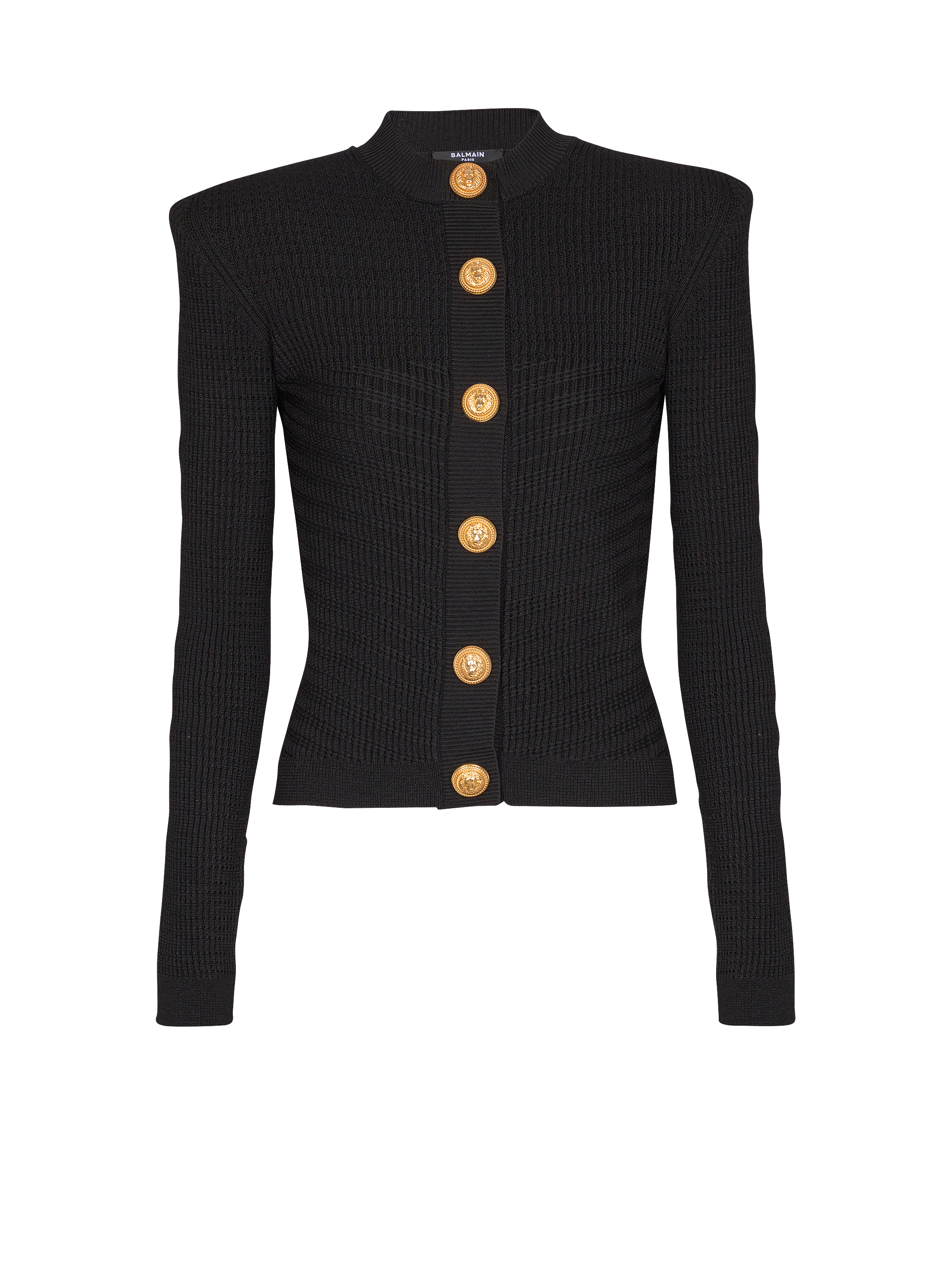 Buttoned knit cardigan