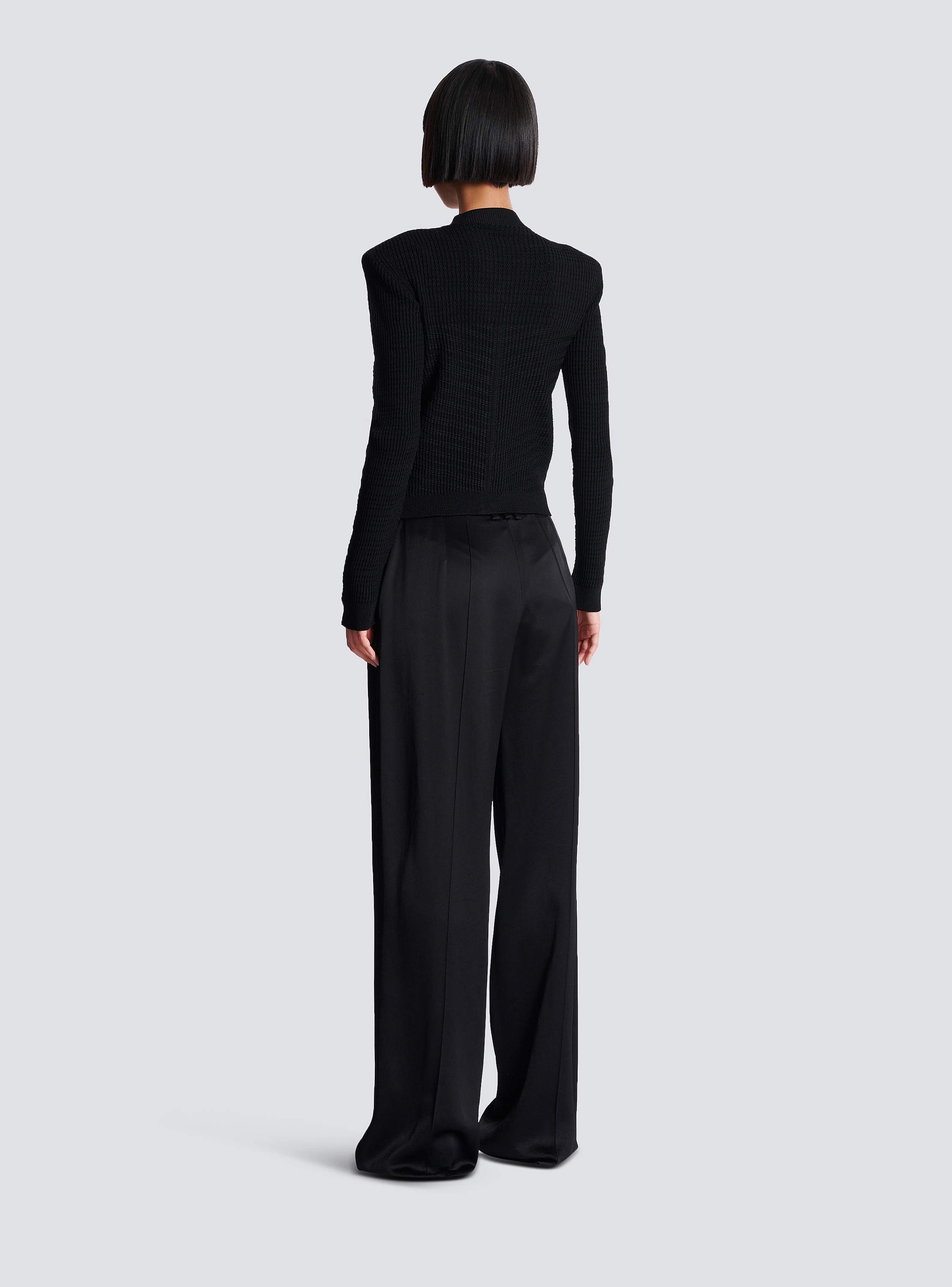 カーディガン IONSEOUL One Button Raglan Cardigan Buttoned knit cardigan - Women | BALMAIN