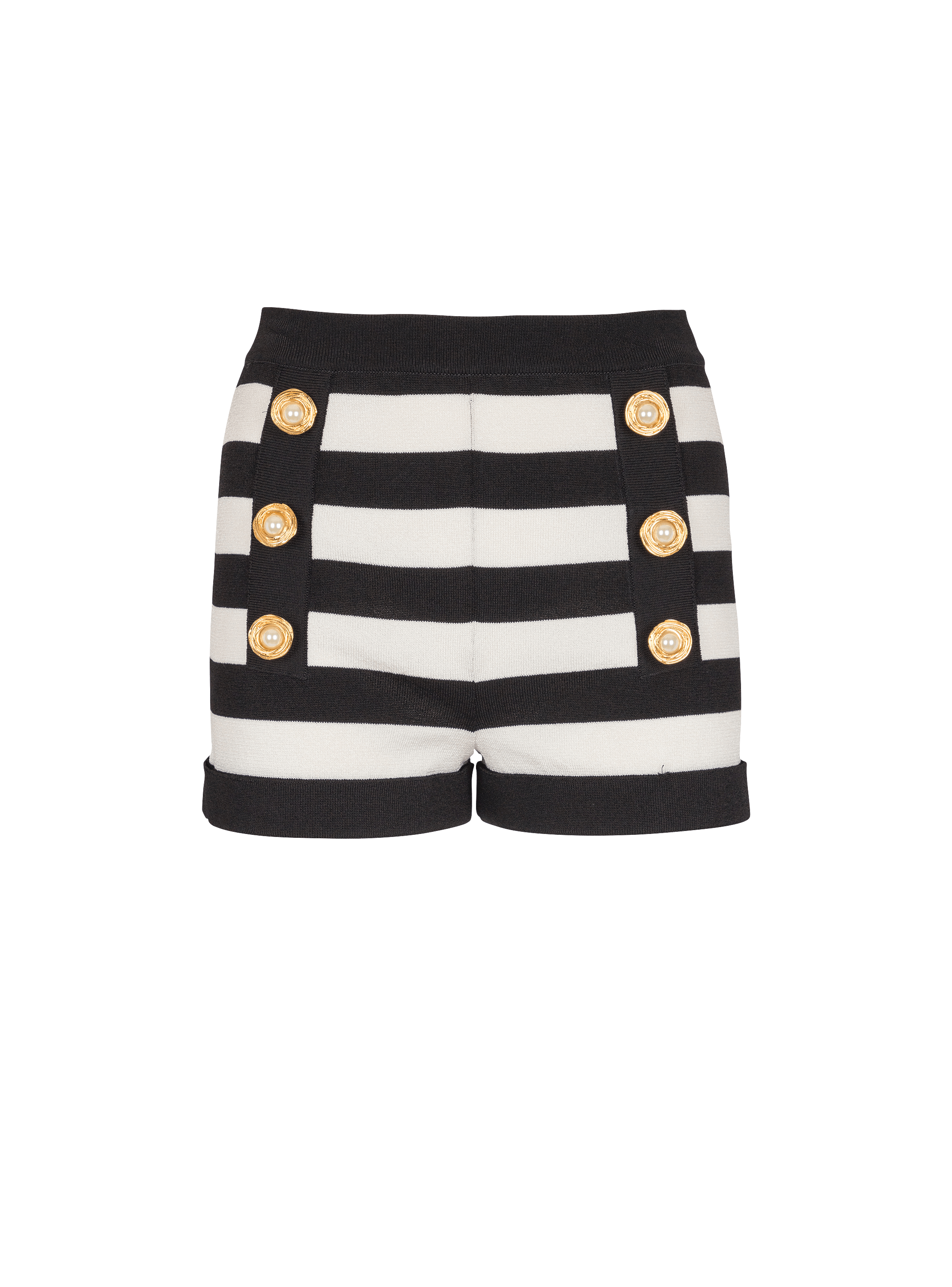Marinière knit shorts
