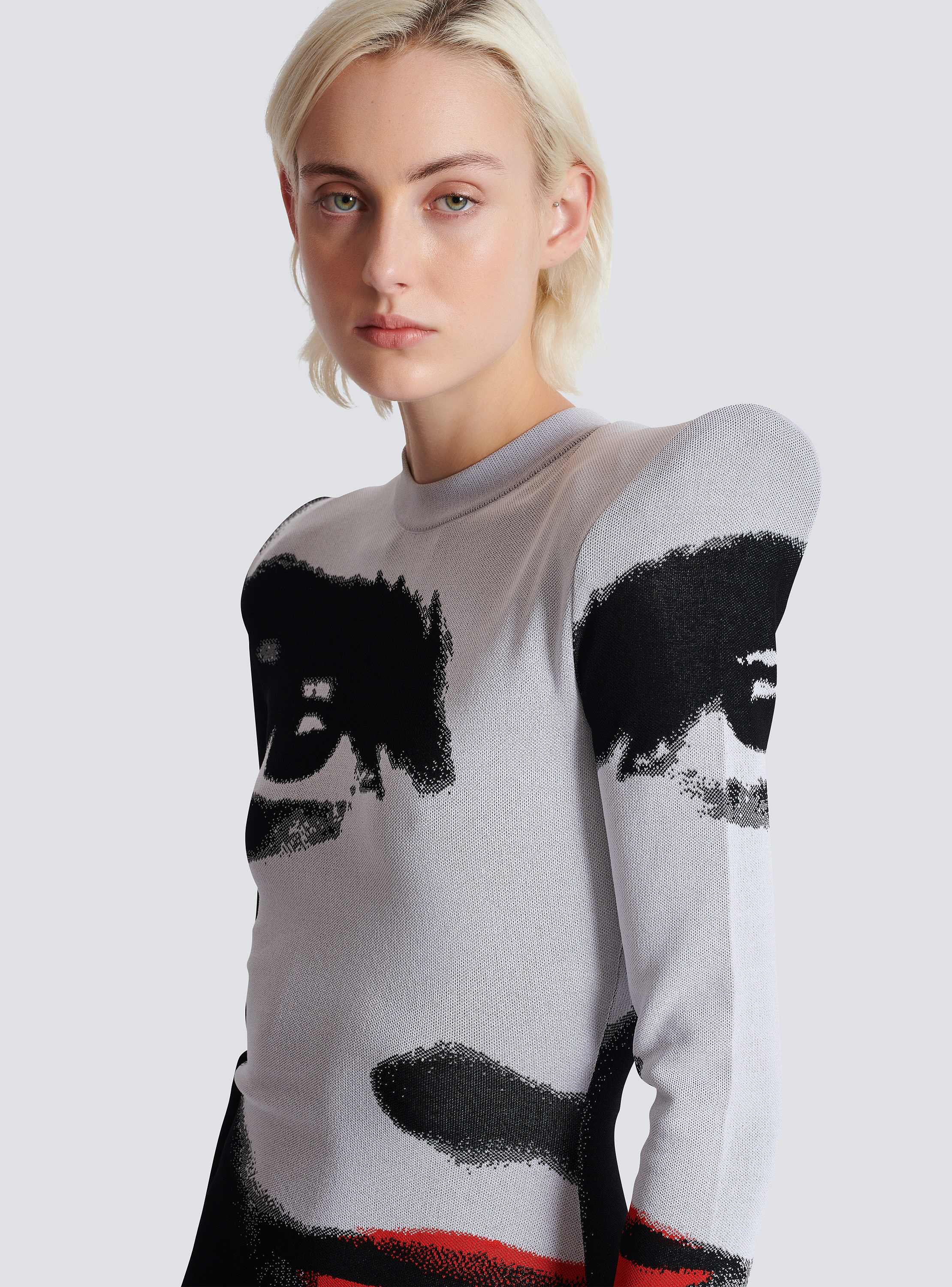 セール【BALMAIN】モノグラムパターン ニット フーディー セール【BALMAIN】モノグラムパターン ニット フーディー