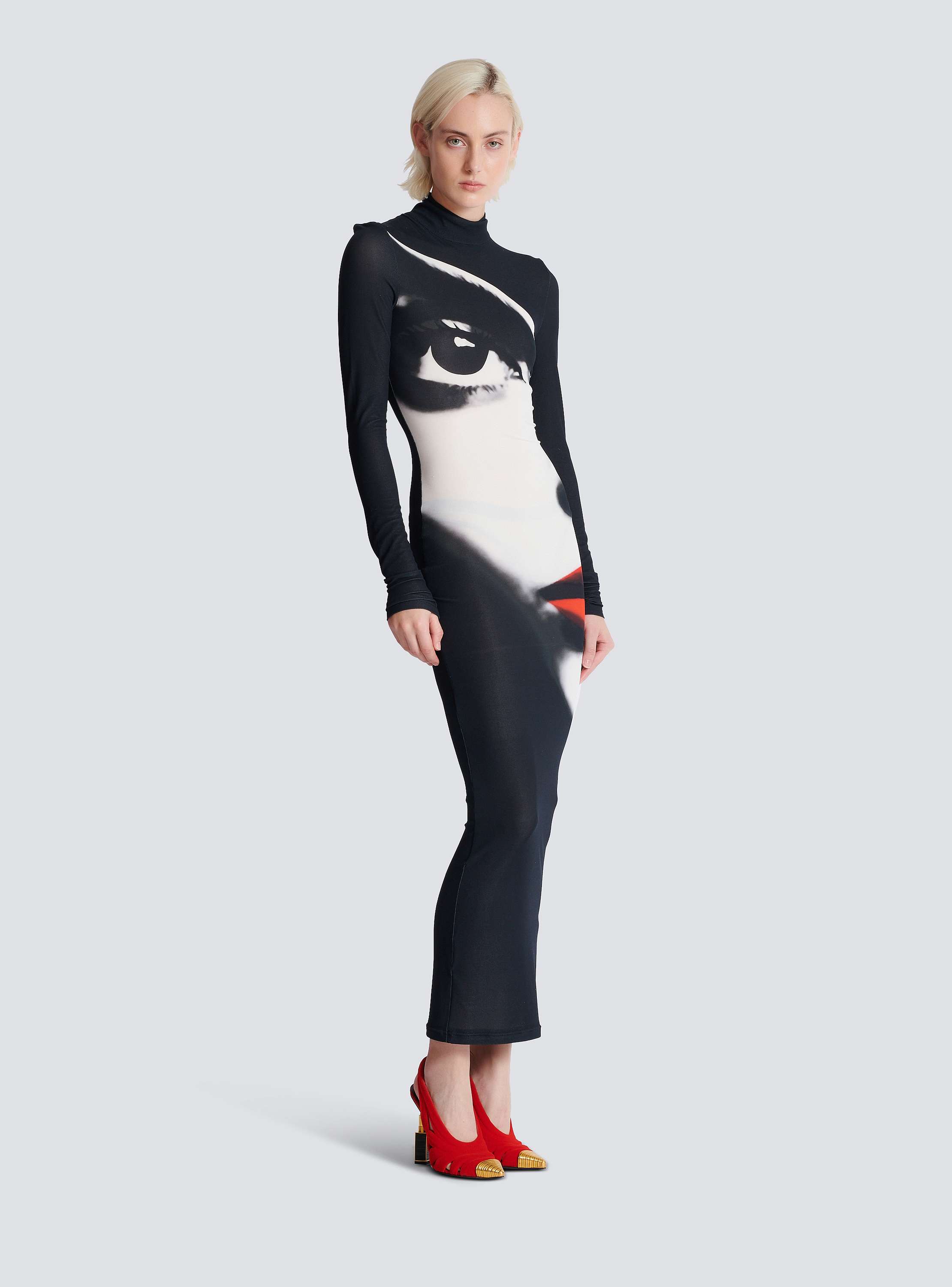 【関税&送料込】Balmain Dress Balmain // White & Black Stripe Bodycon Dress – VSP Consignment