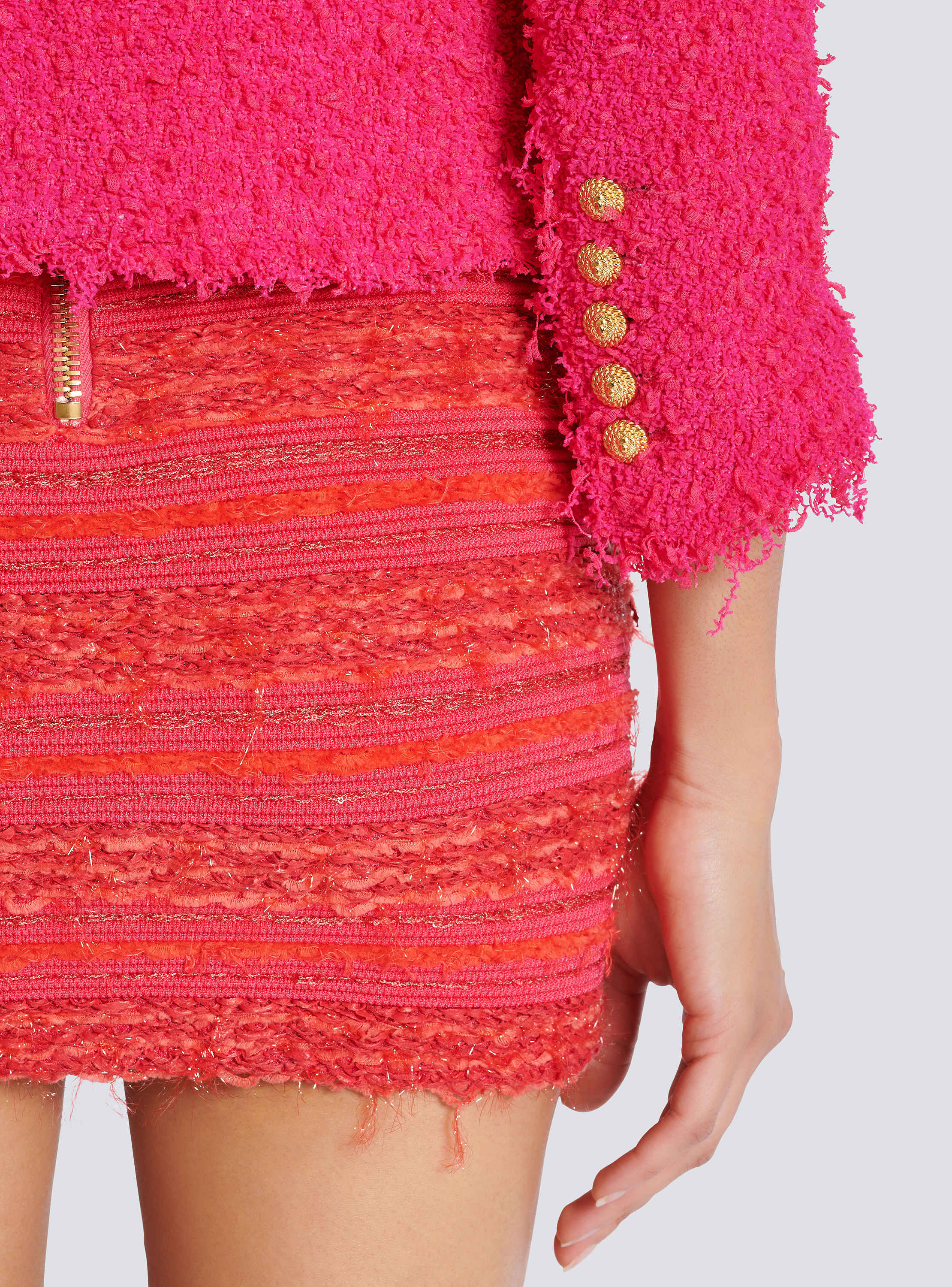 8 button tweed spencer jacket