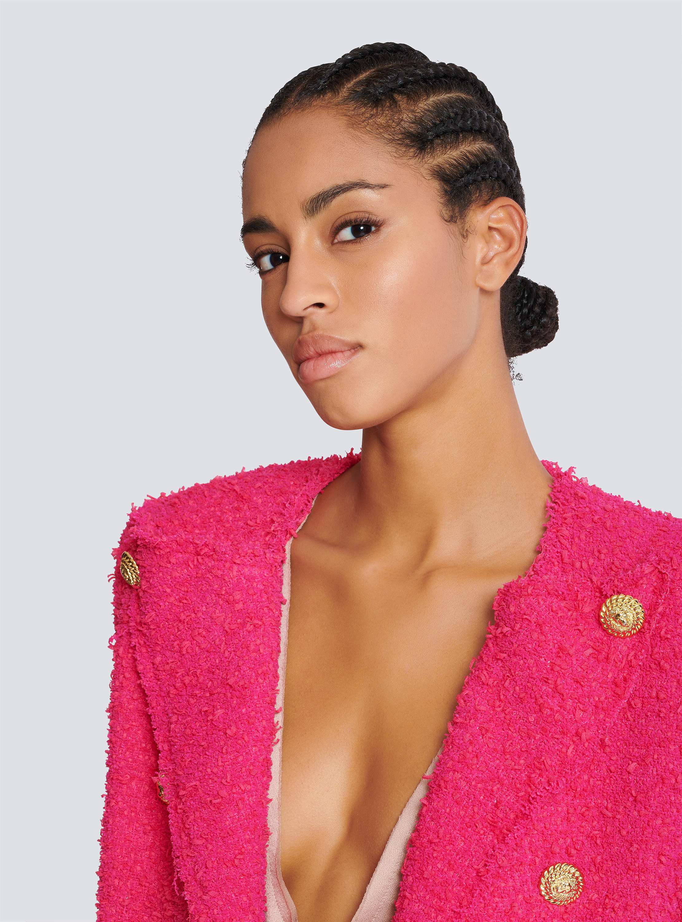 8 button tweed spencer jacket