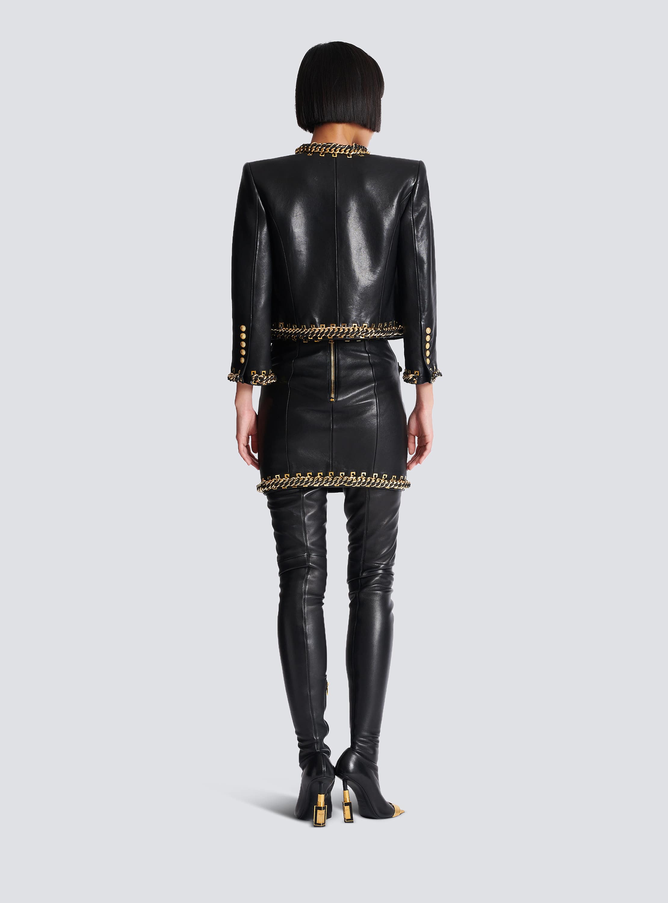 【関税込み】Balmain ブラック Edge-To-Edge ツイードジャケット Edge-to-edge tweed jacket black black - Women | BALMAIN