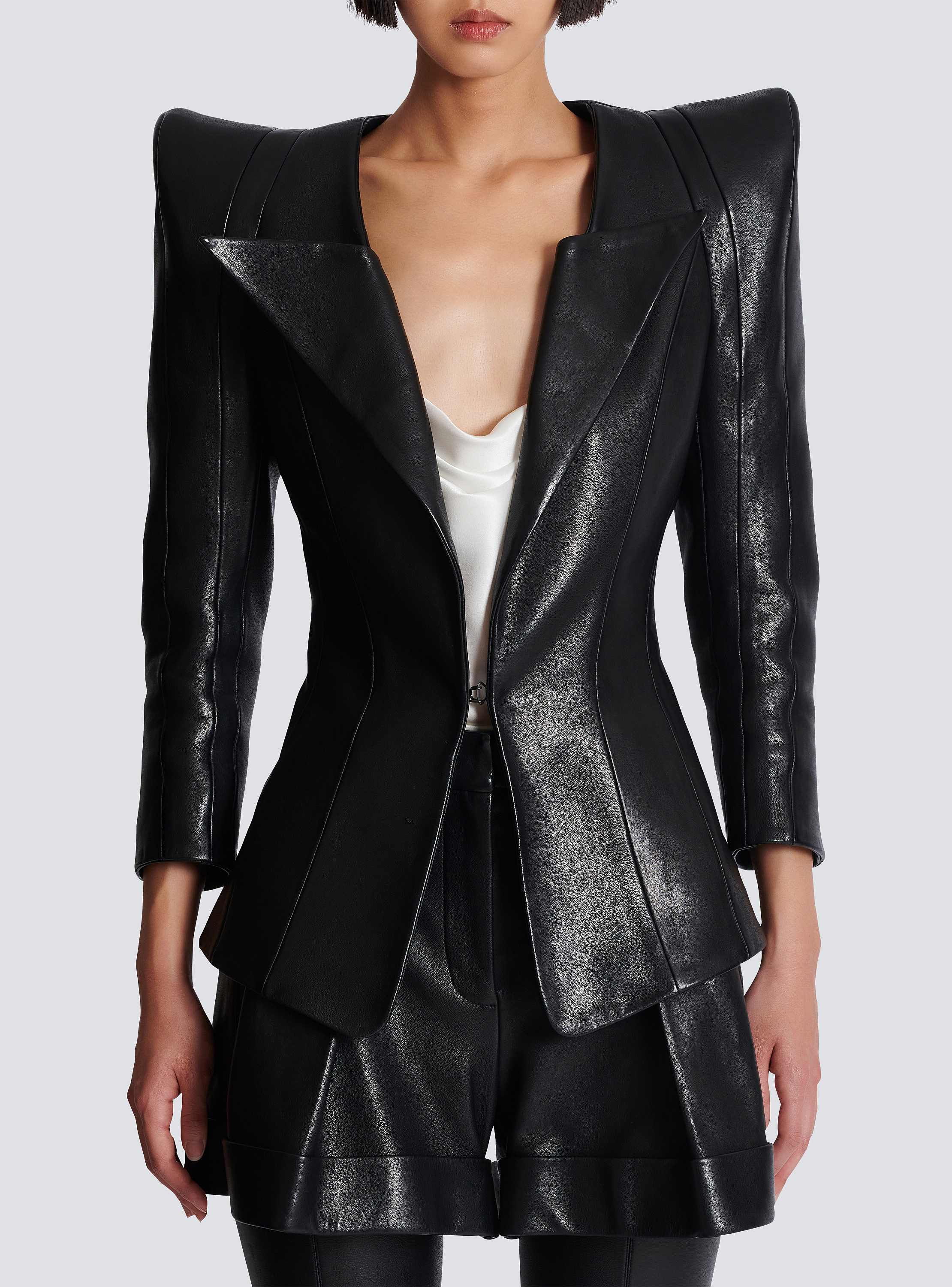 アウターその他 BALMAIN EF0SI505VB00 Outerwear Fitted crepe 6-button jacket red red - Women | BALMAIN