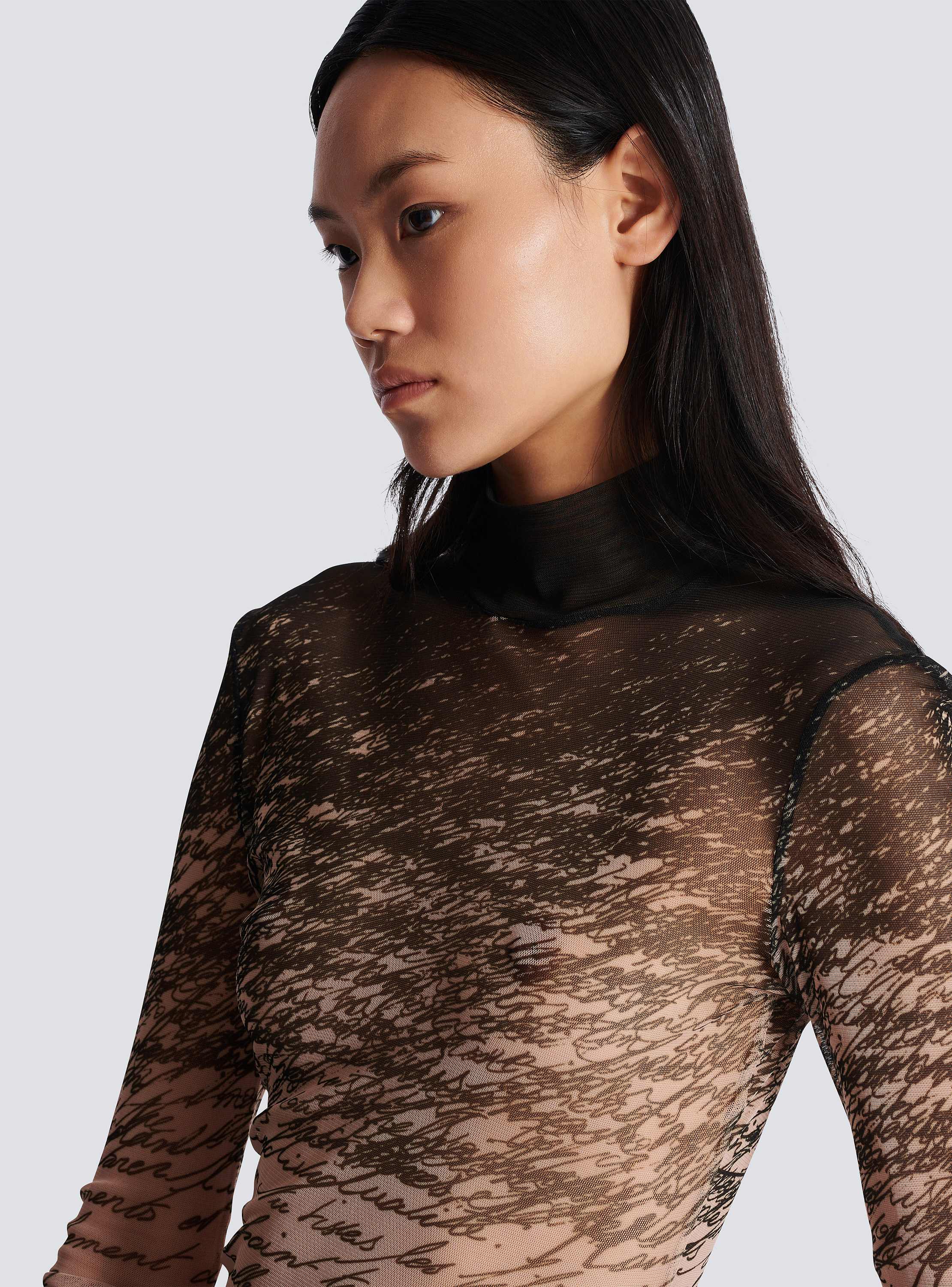 “ラブレター”プリント ロングスリーブトップ