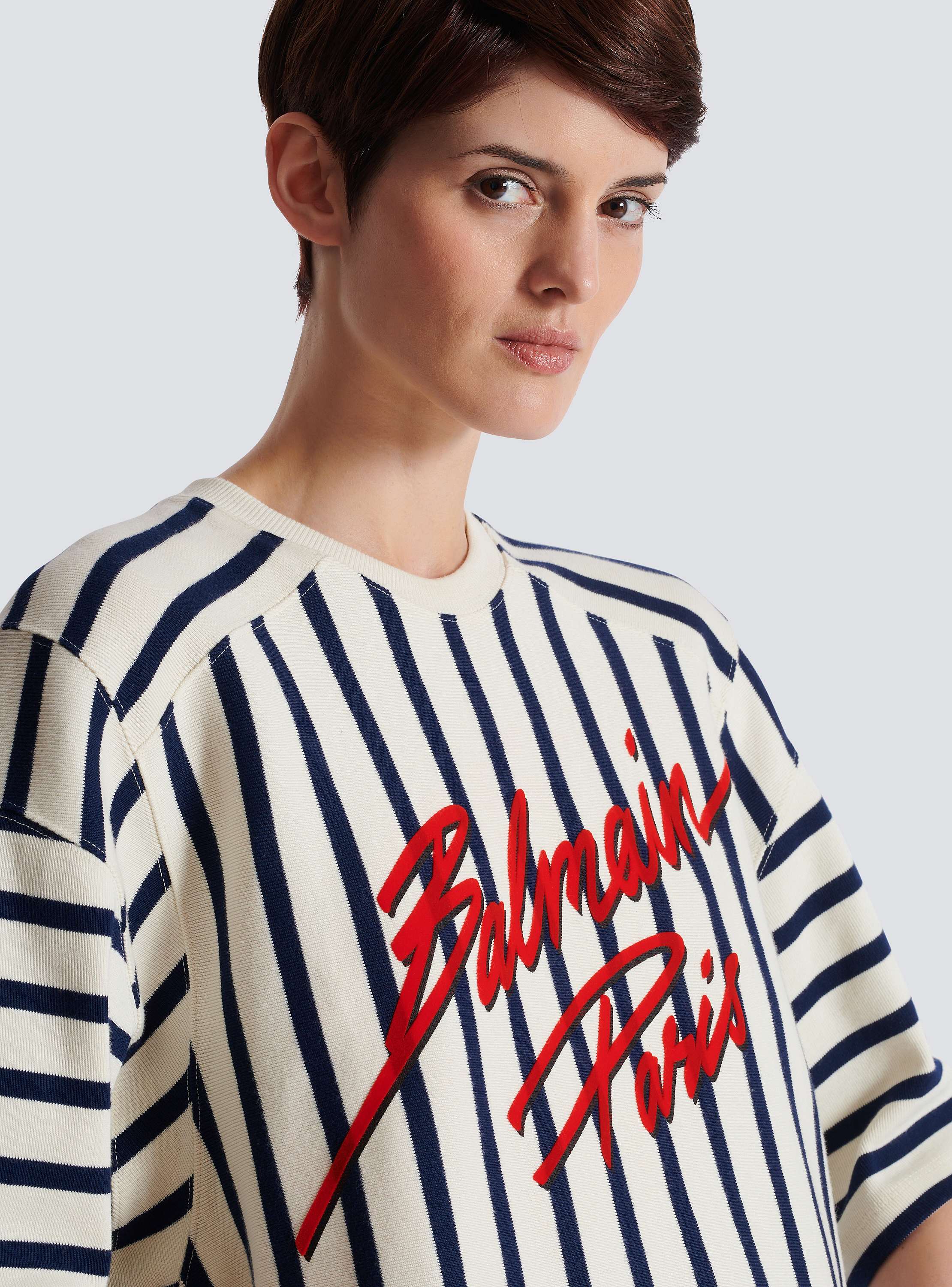 Striped Balmain Baseball top multicolor multicolor - Women