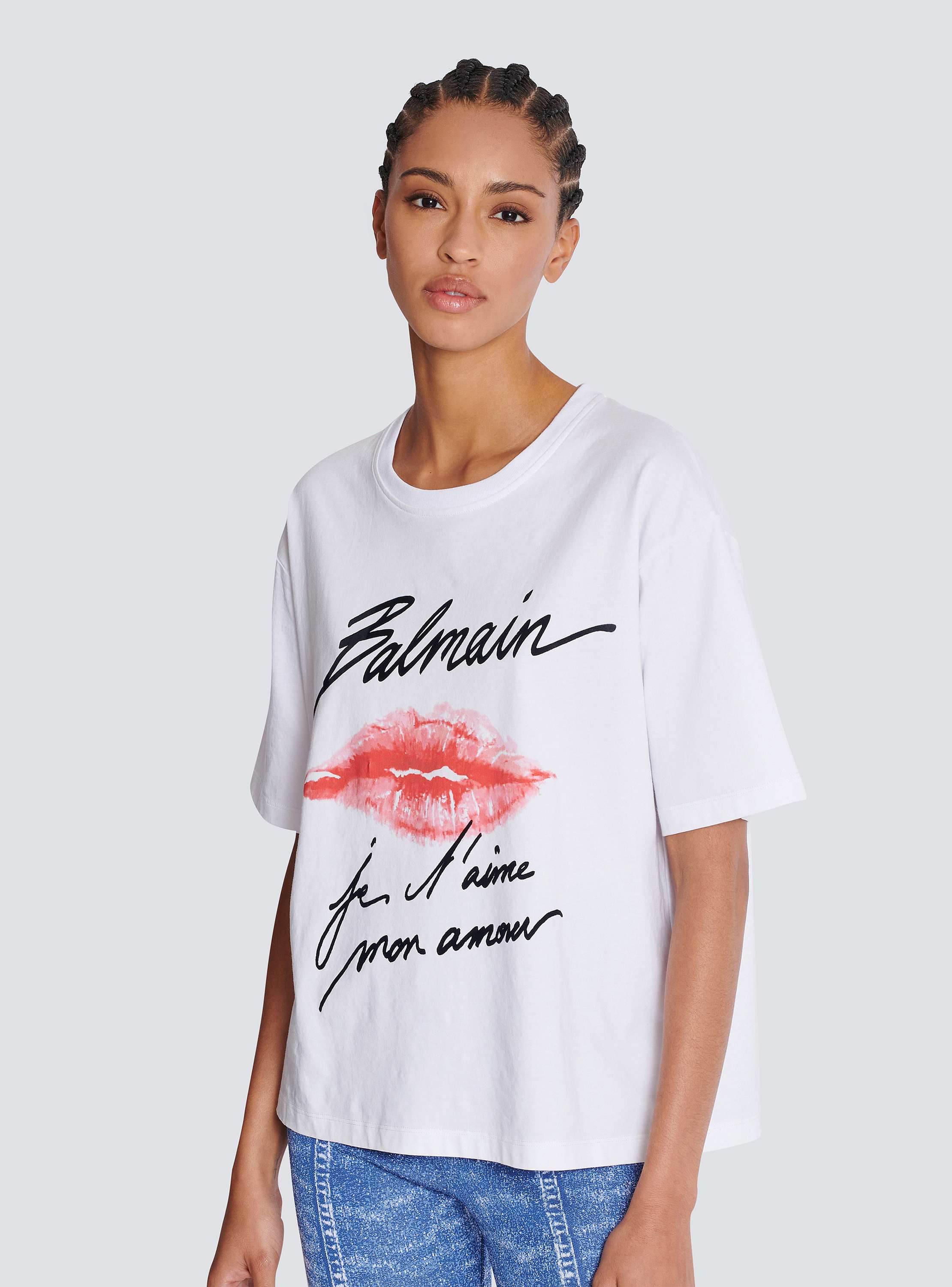 BALMAIN - 新品未使用 タグ付き BALMAIN ホワイト ロゴ Tシャツ