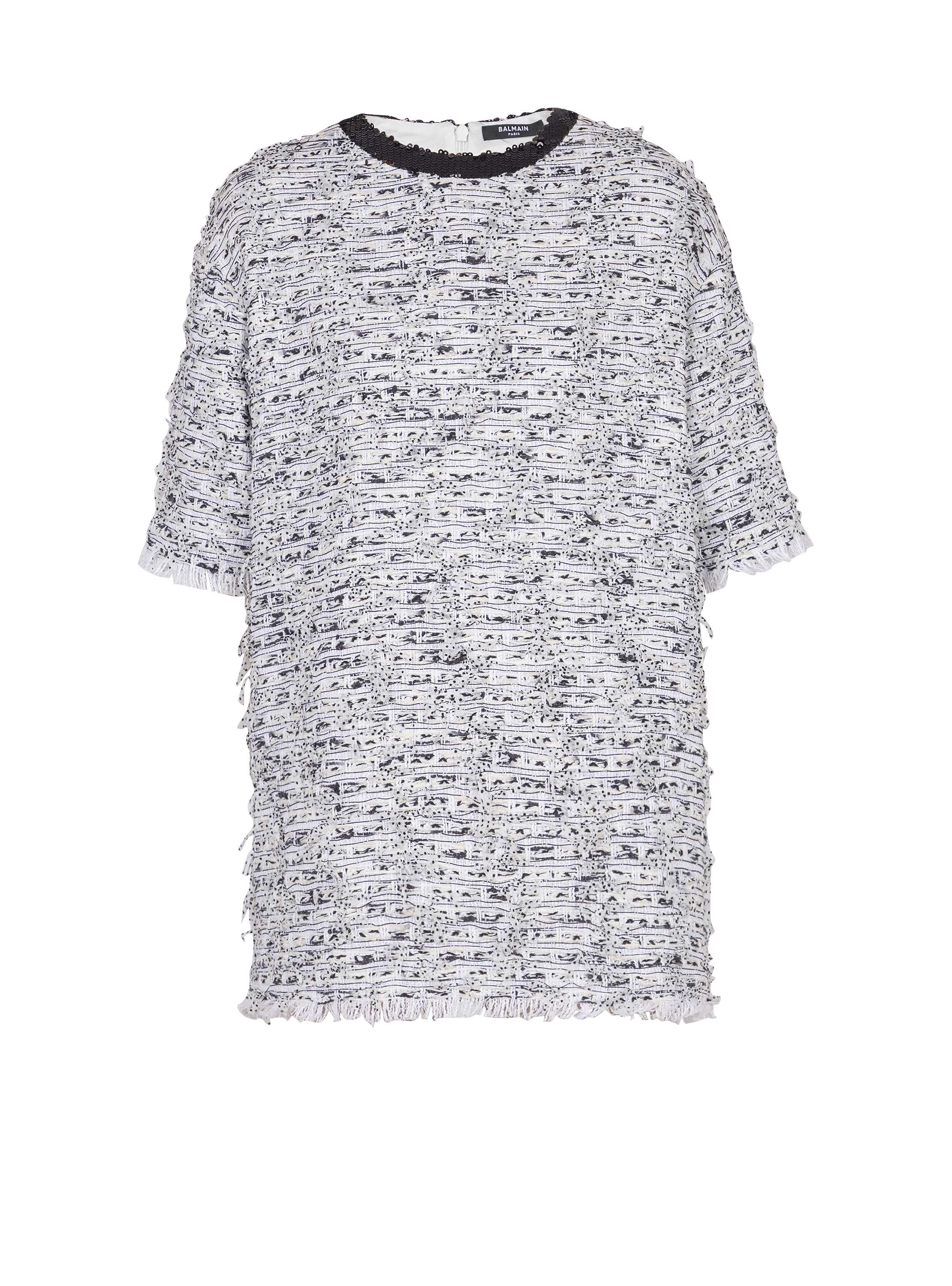 Tweed loose T-shirt