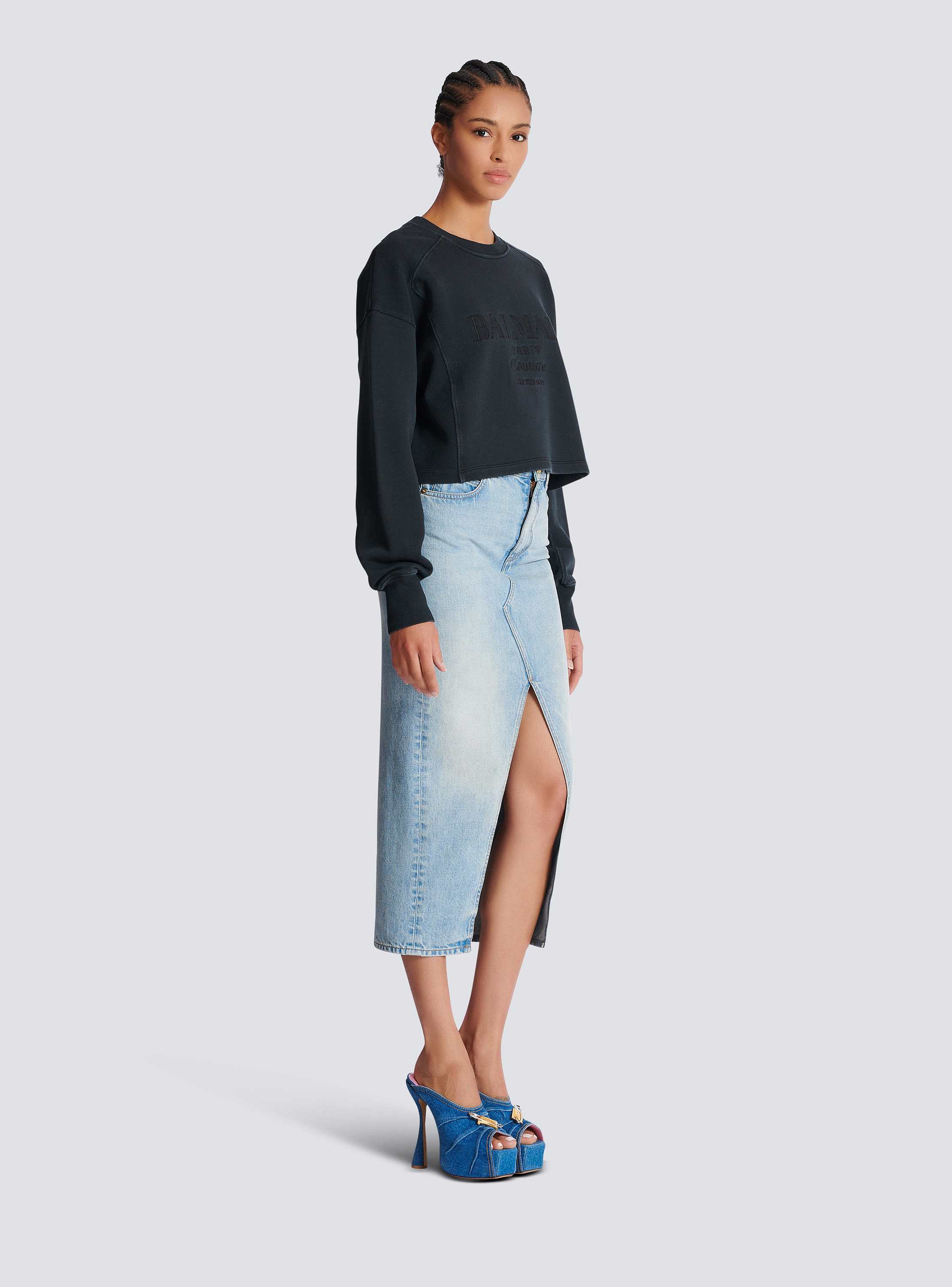 Balmain Couture刺繍 スウェットシャツ