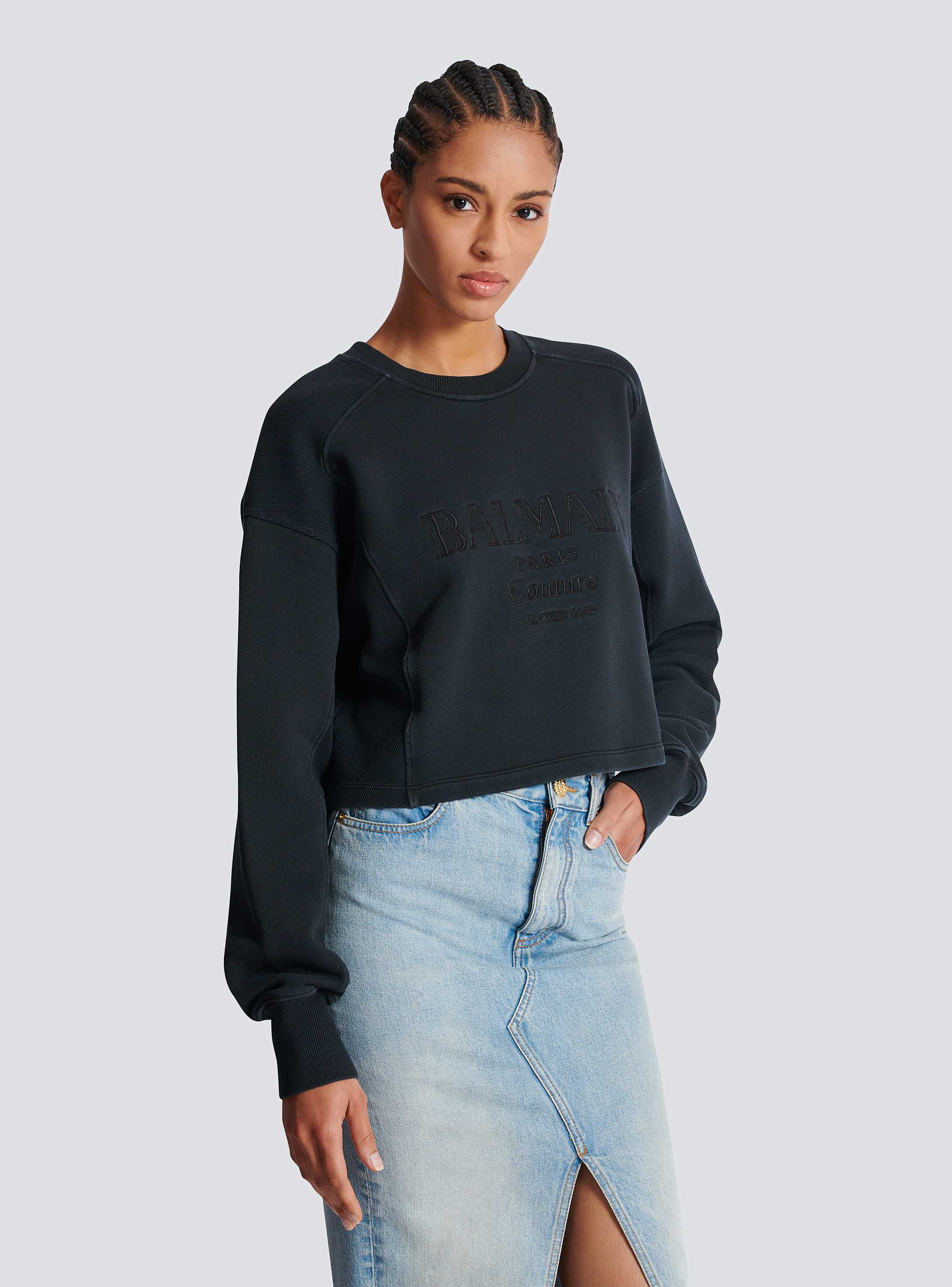 Balmain Couture刺繍 スウェットシャツ