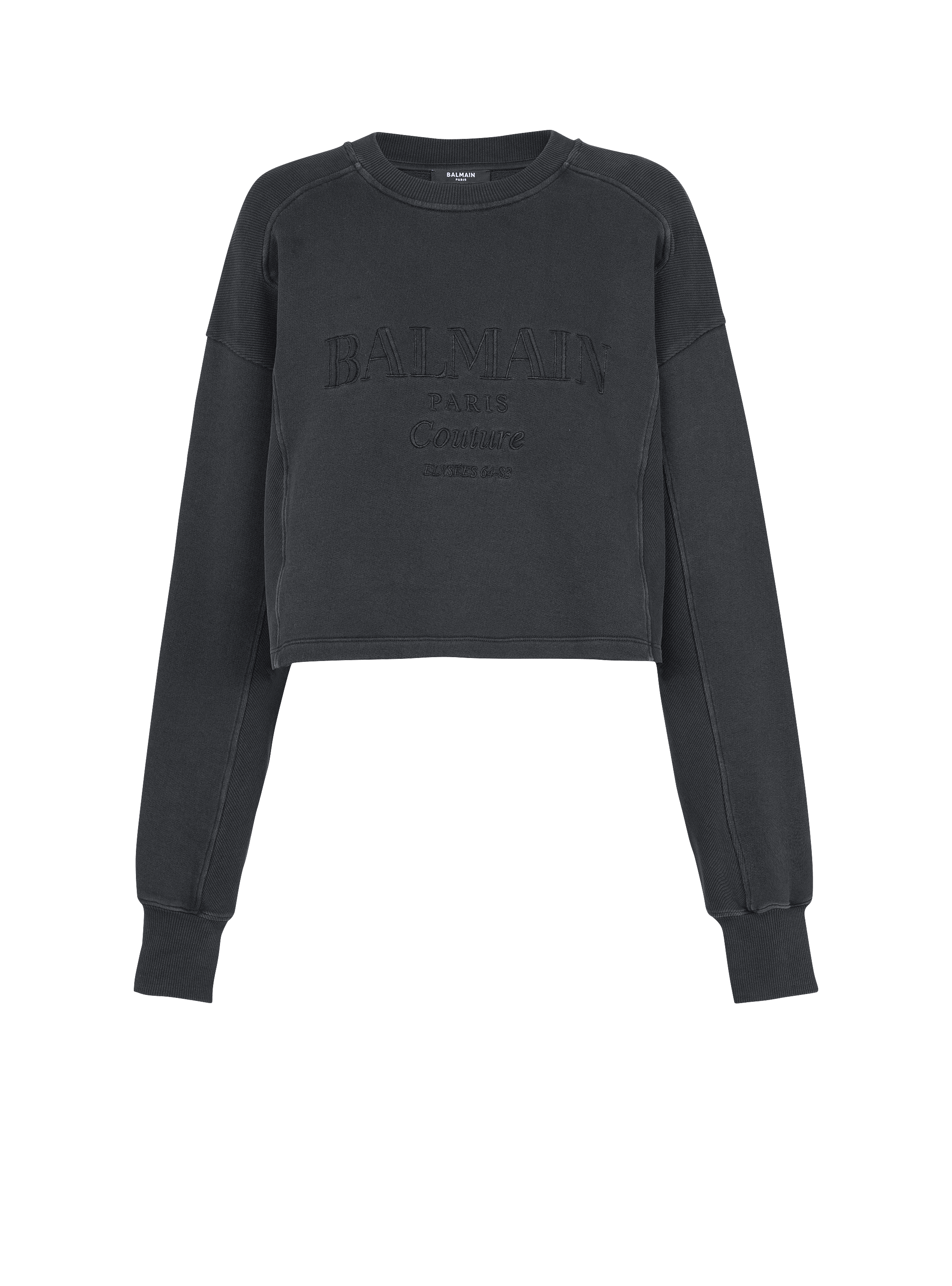 Balmain Couture embroidered sweatshirt