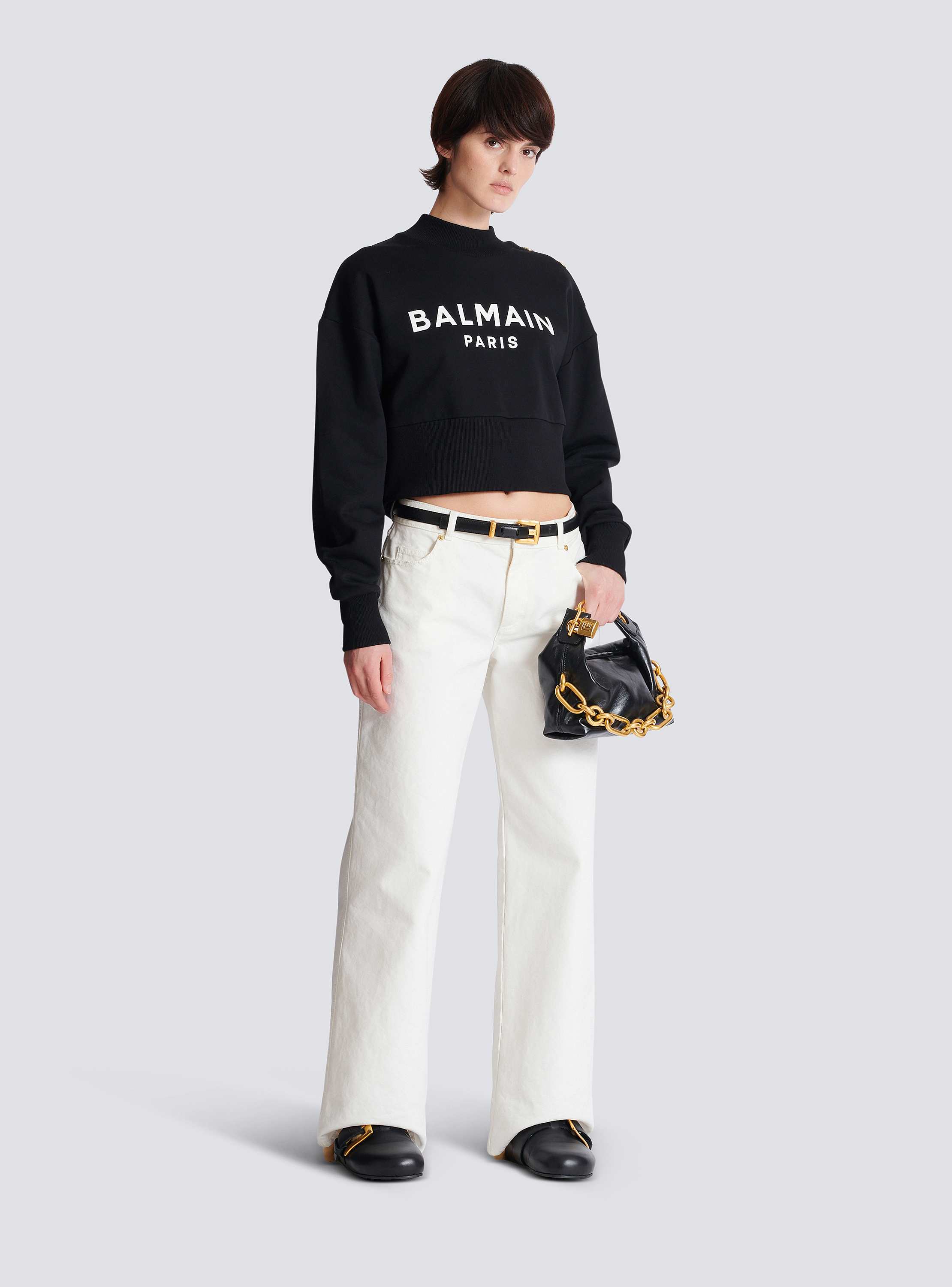 Printed Balmain Paris sweatshirt - Women | BALMAIN