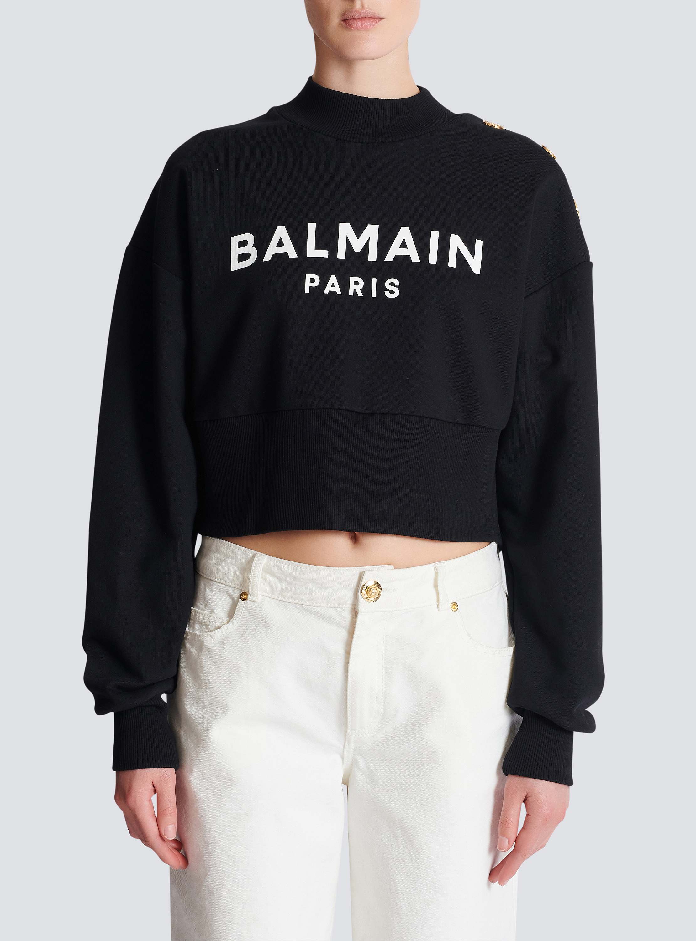 Printed Balmain Paris sweatshirt - Women | BALMAIN