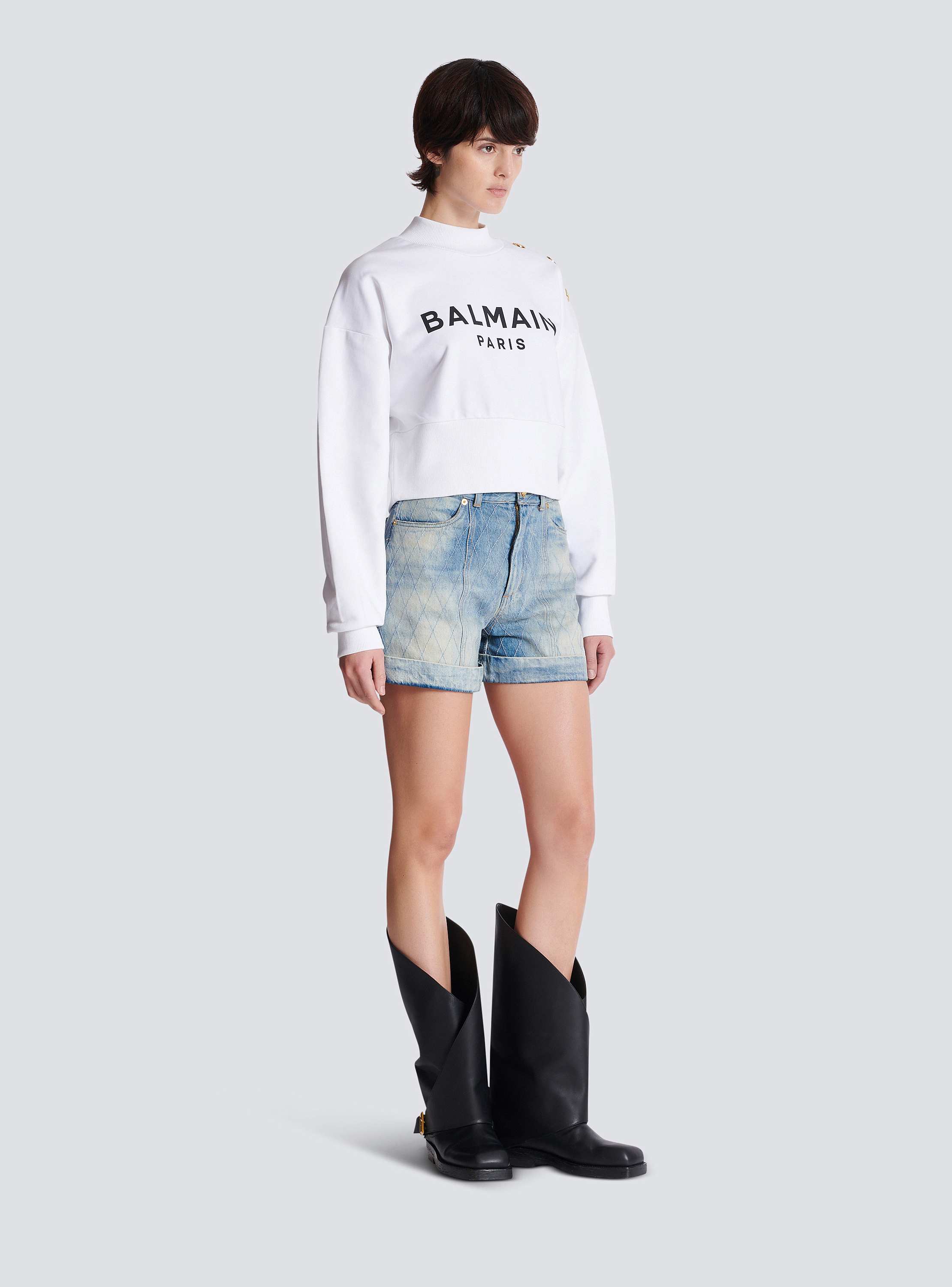 Printed Balmain Paris sweatshirt
