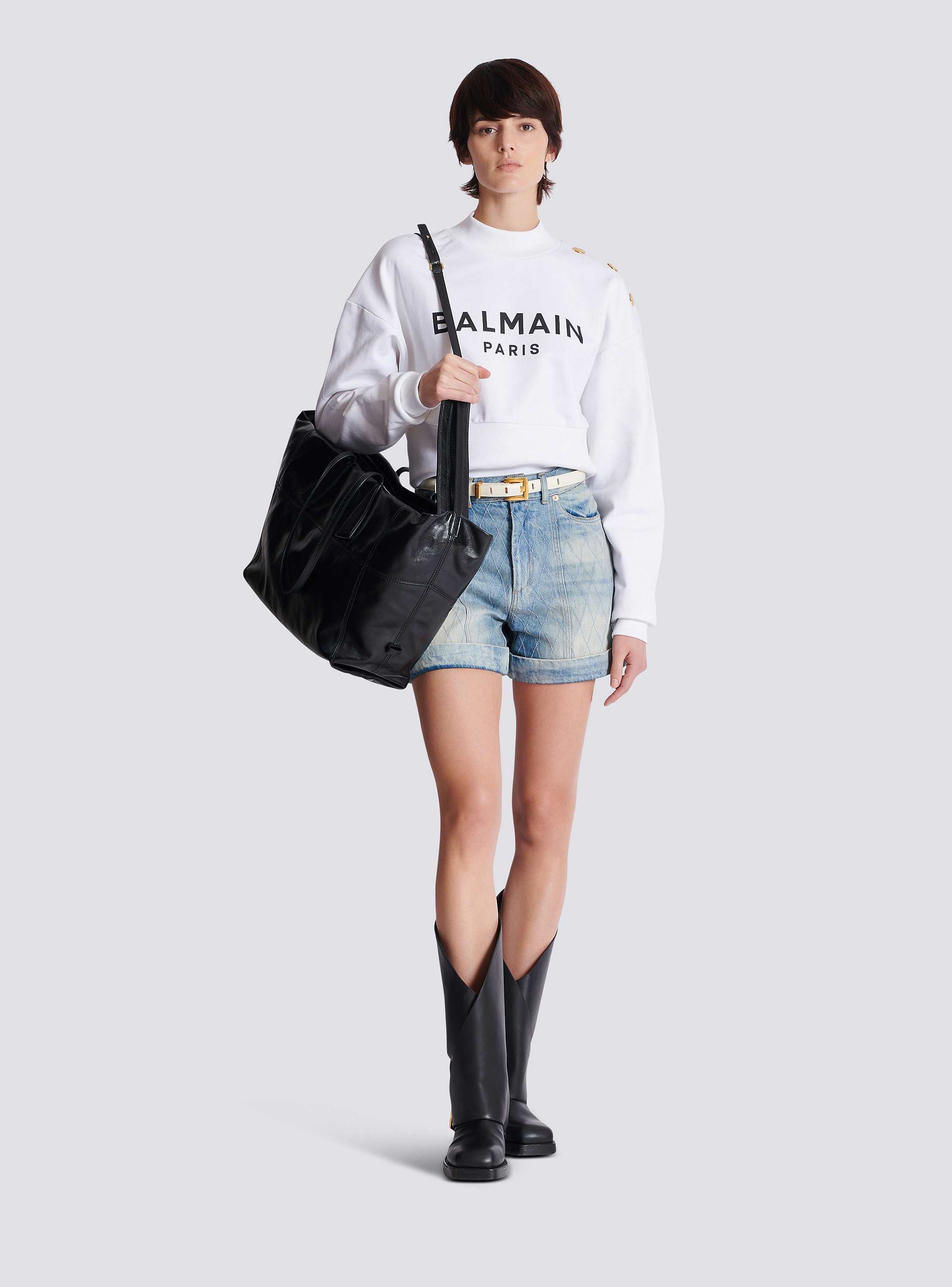 Printed Balmain Paris sweatshirt