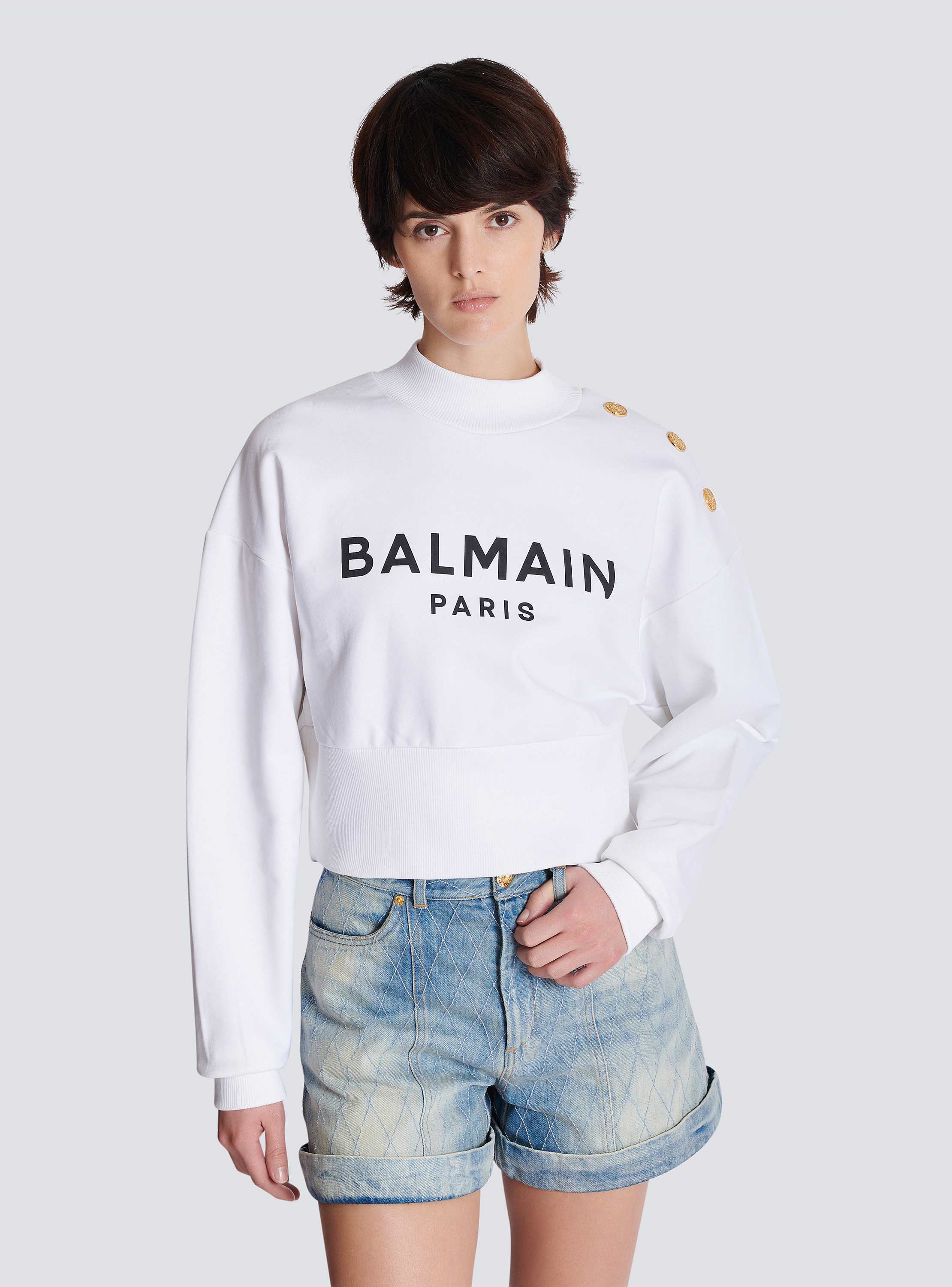 Printed Balmain Paris sweatshirt