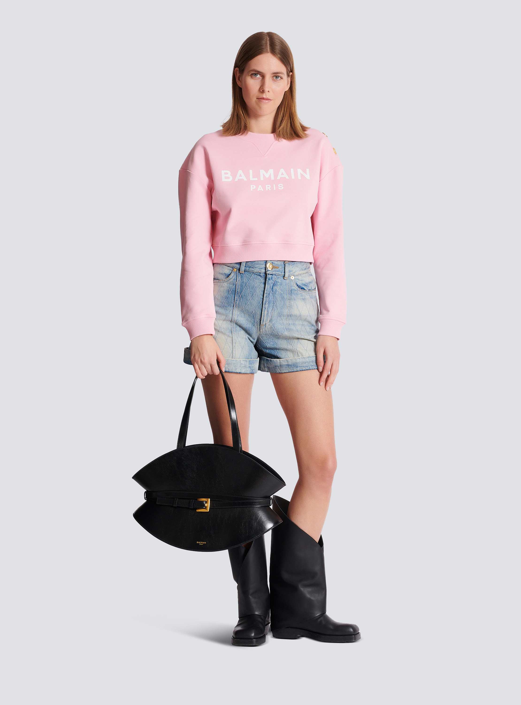 Printed Balmain Paris sweatshirt - Women | BALMAIN