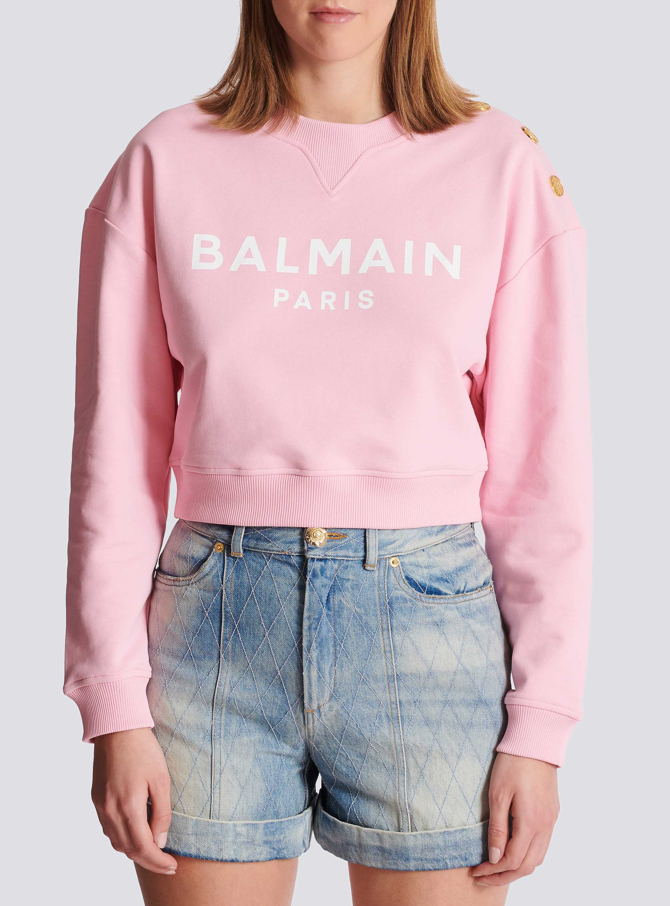 Printed Balmain Paris sweatshirt - Women | BALMAIN