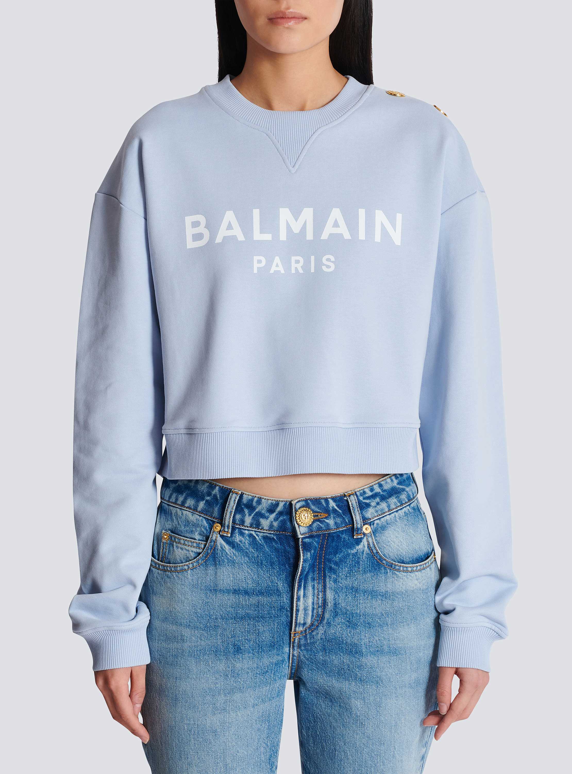Balmain ヴィンテージ刺繍ロゴ ルーズフィット スウェットシャツ