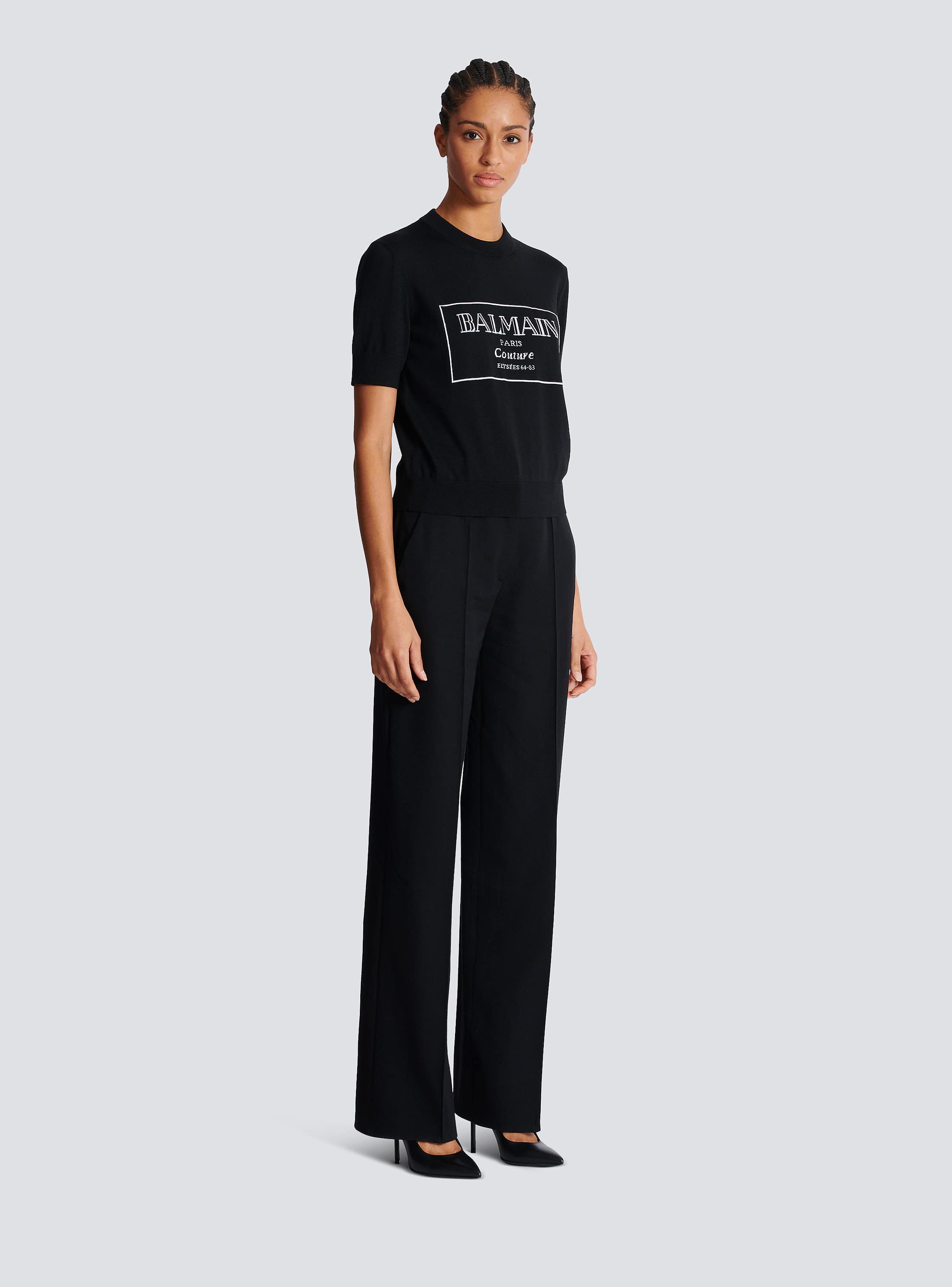 andmary Bella ribbon tops black ブラック ANDMARY】Bella ribbon tops
