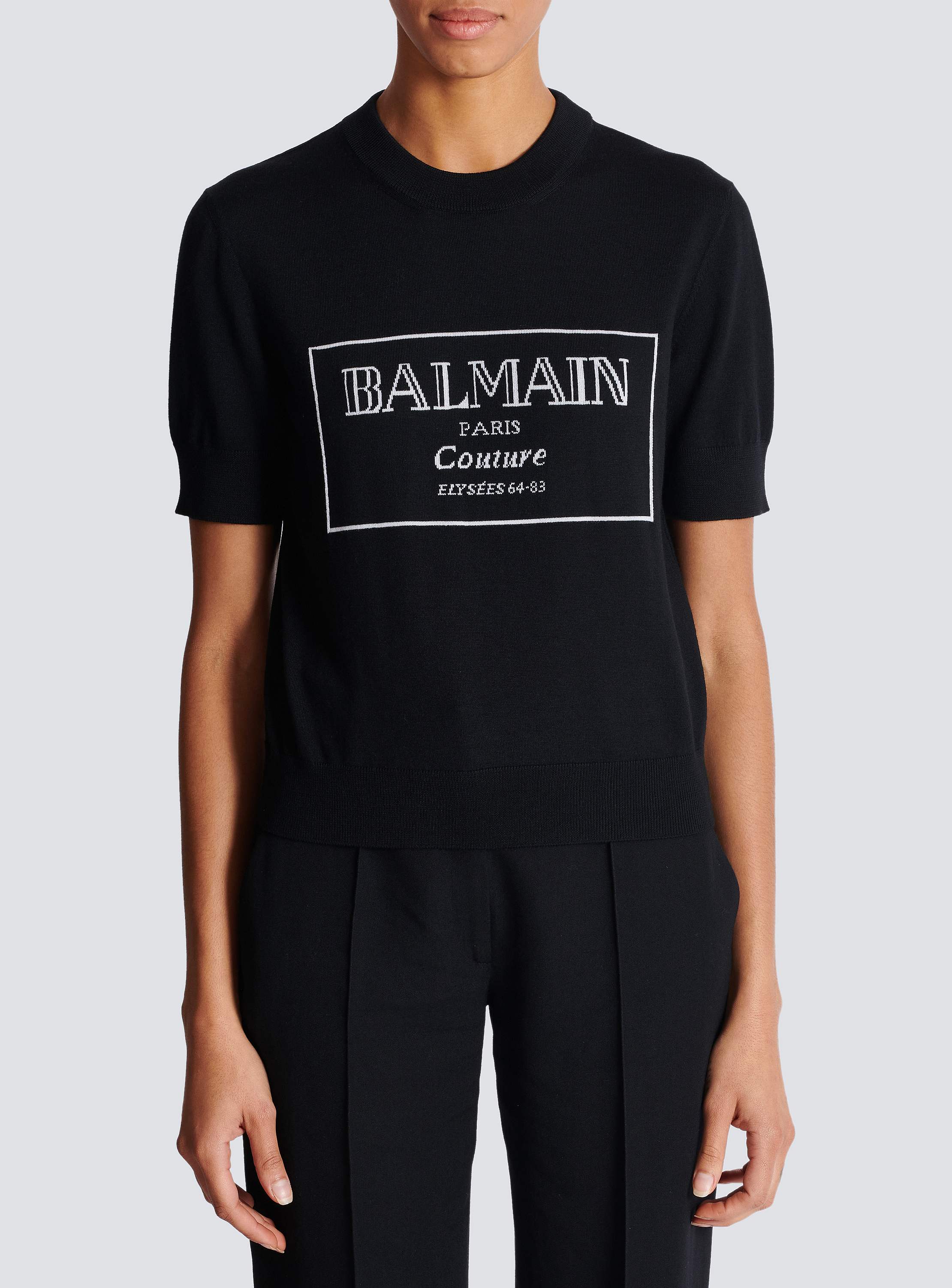 BALMAIN ヒイスト レスアッフ スニカ CN1VI714TCCH 0FB Couture suede heels with Balmain ribbon motif - Women | BALMAIN