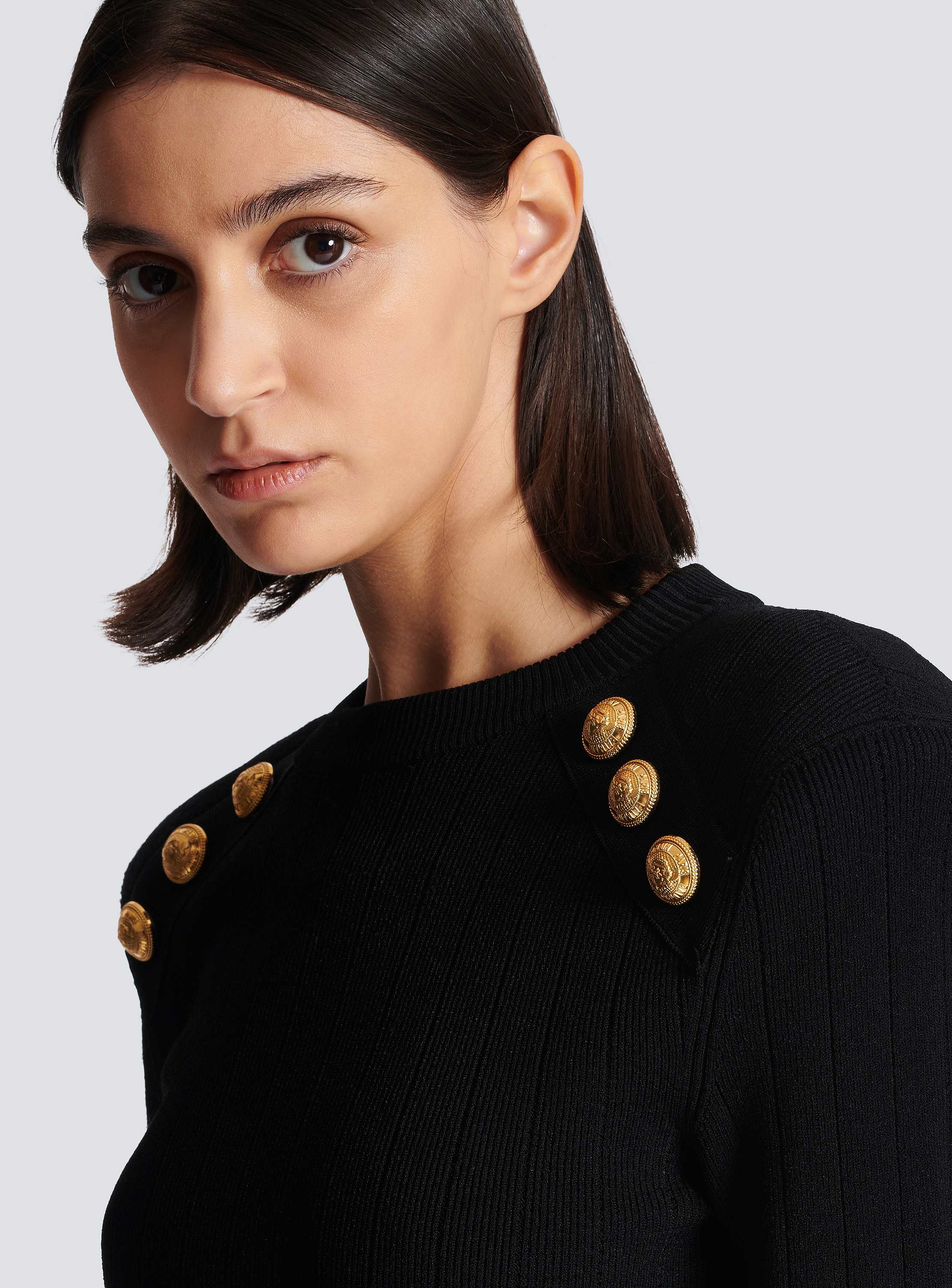 Knit jumper with button details - Women | BALMAIN