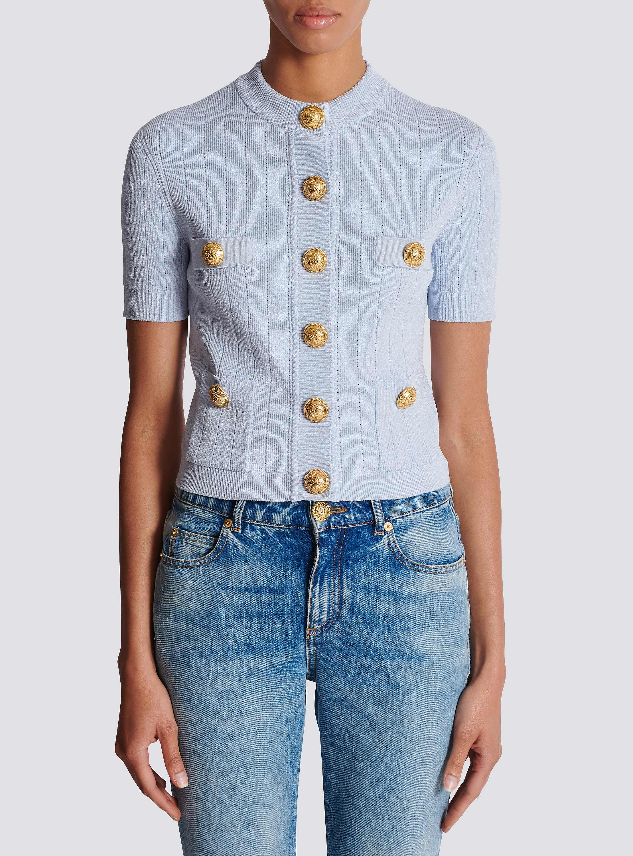 4-pocket knitted cardigan