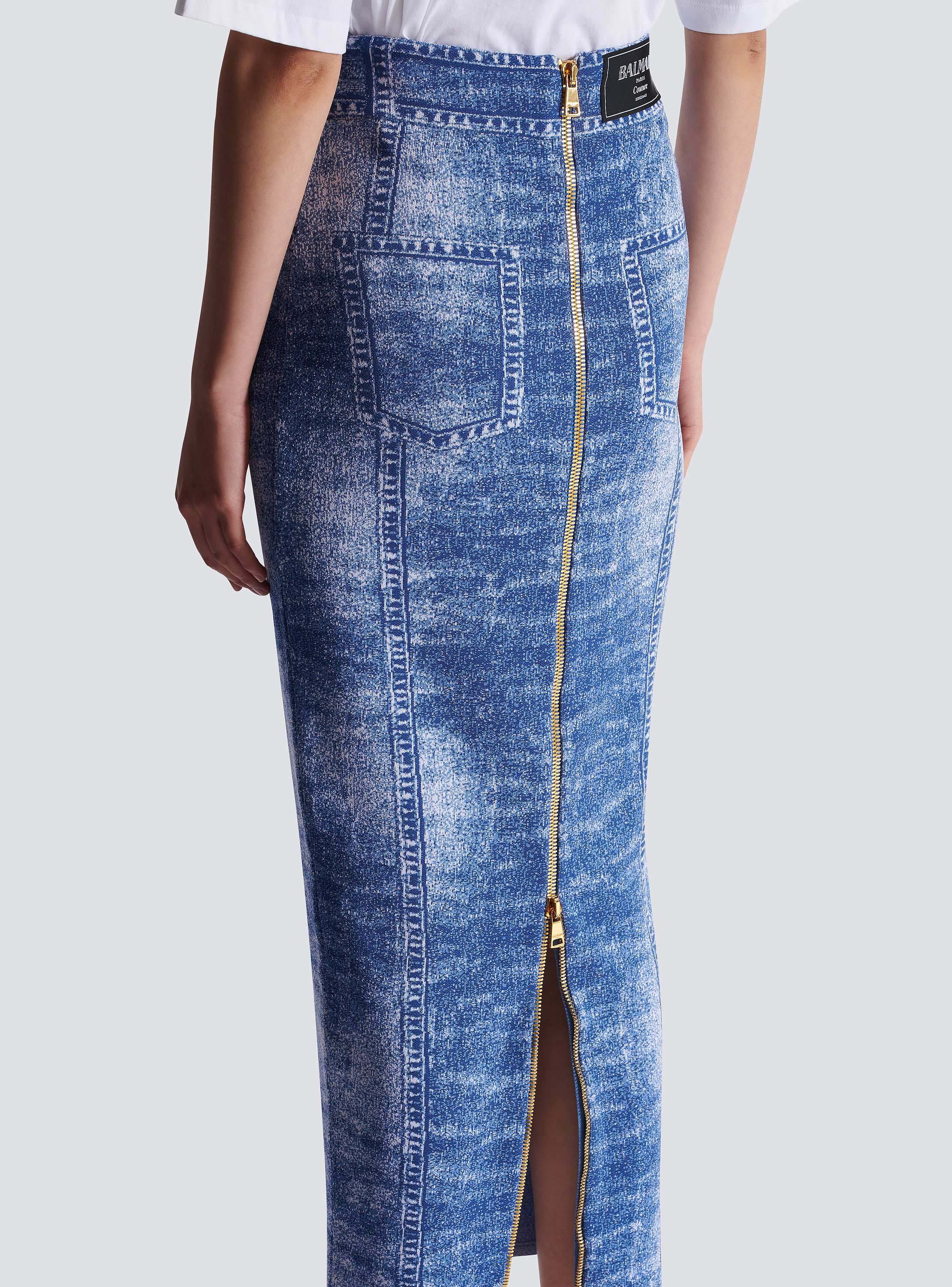 【関税&送料込】Balmain Knitted Midi Skirt Midi skirt in a plain ribbed knit - Women | BALMAIN