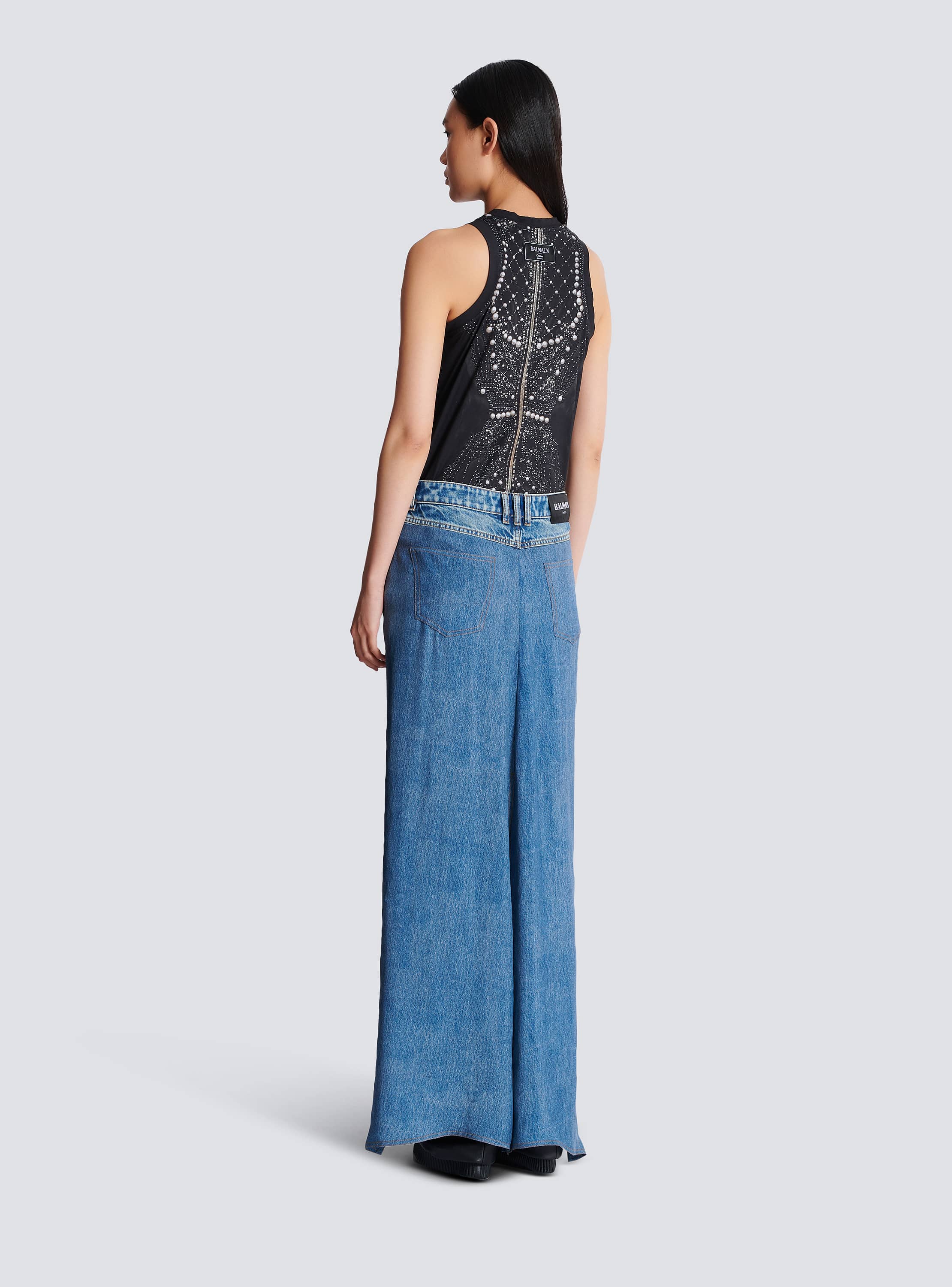 デニム・ジーパン BALMAIN DENIM JEANS ルーズフィット デニム バイカージーンズ - Men | BALMAIN