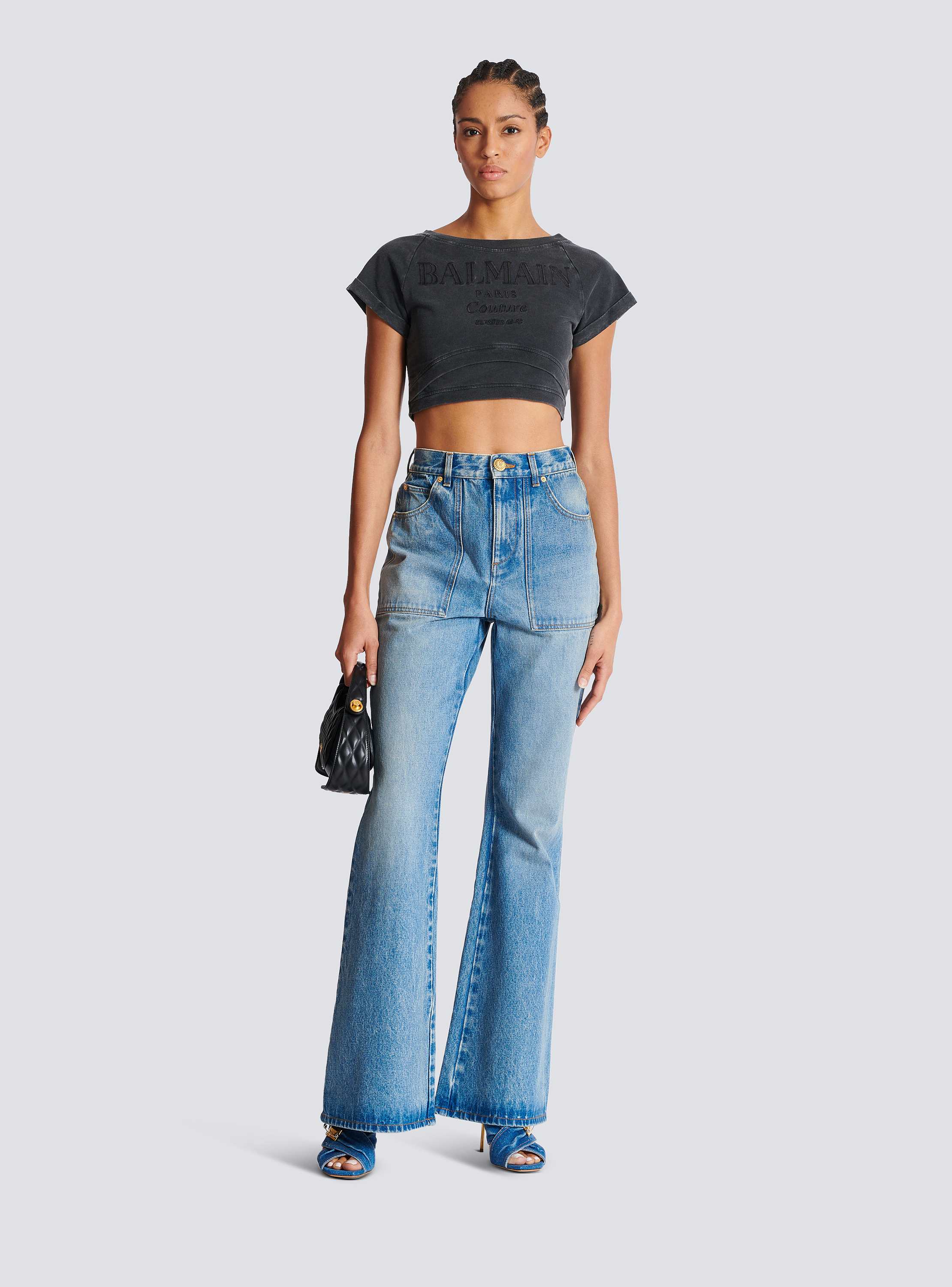 BALMAIN★フレアジーンズ ハイウエスト BALMAIN☆フレアジーンズ ハイウエスト
