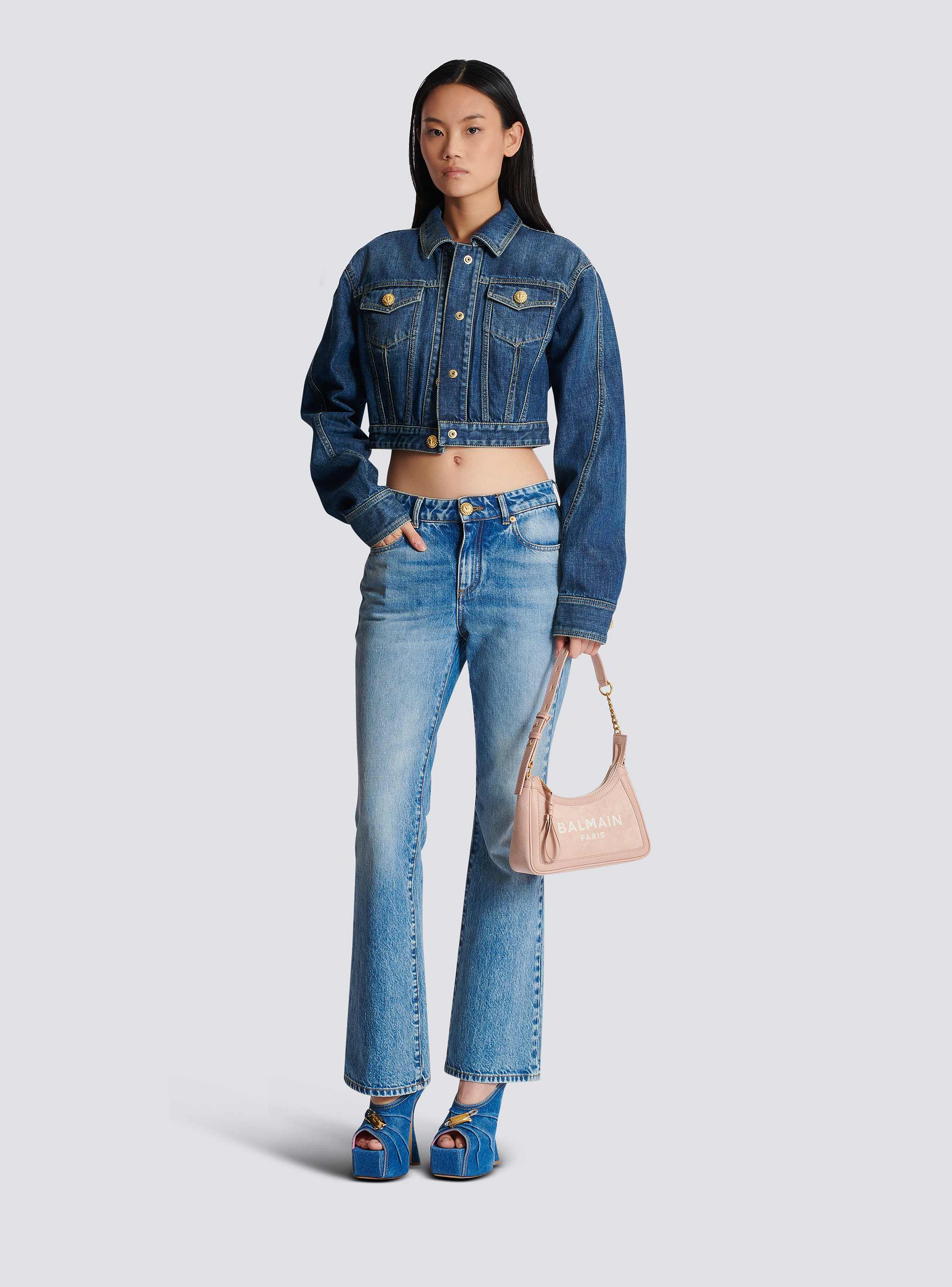Flared denim jeans blue - Women | BALMAIN
