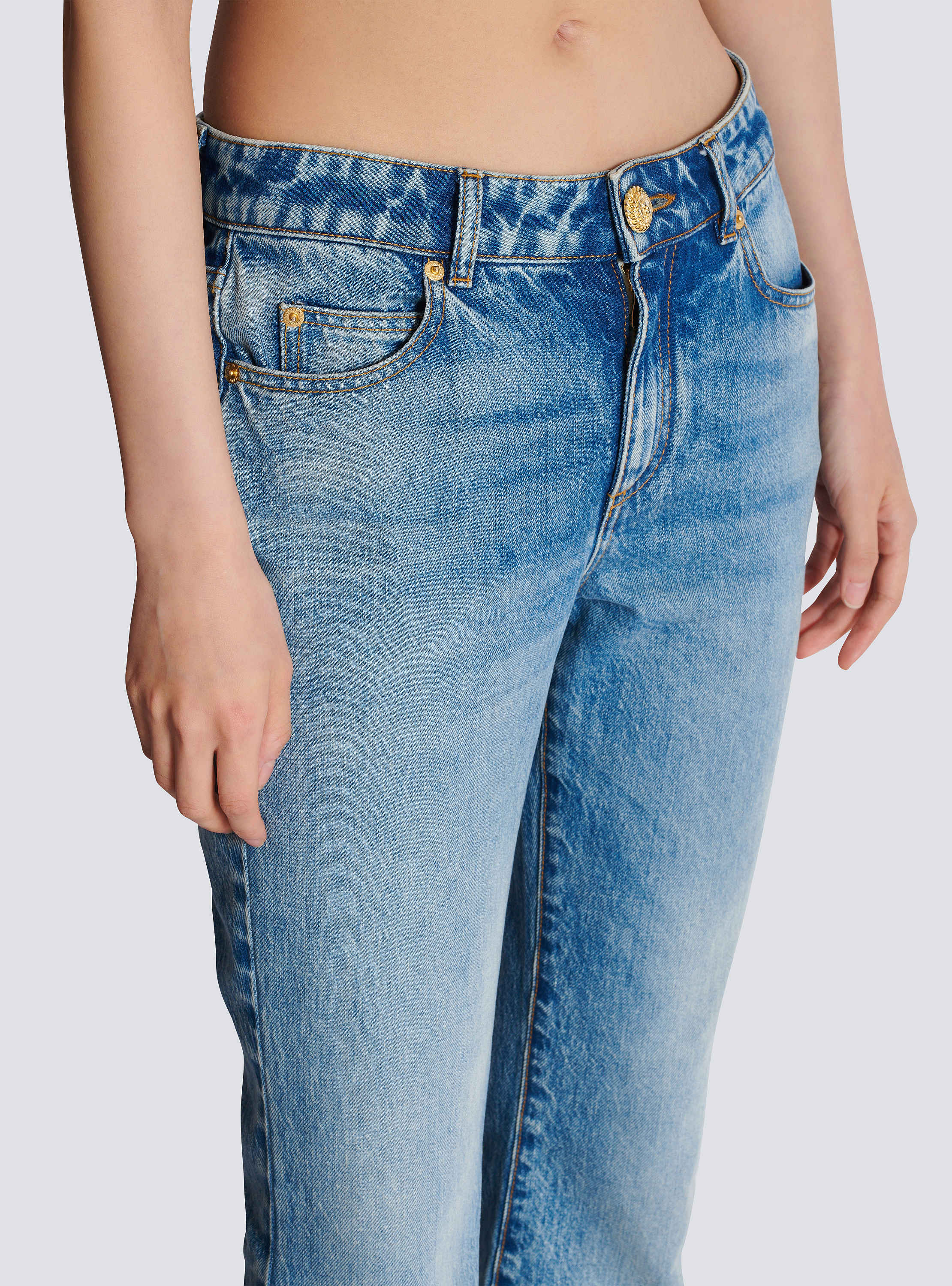 Flared denim jeans blue - Women | BALMAIN