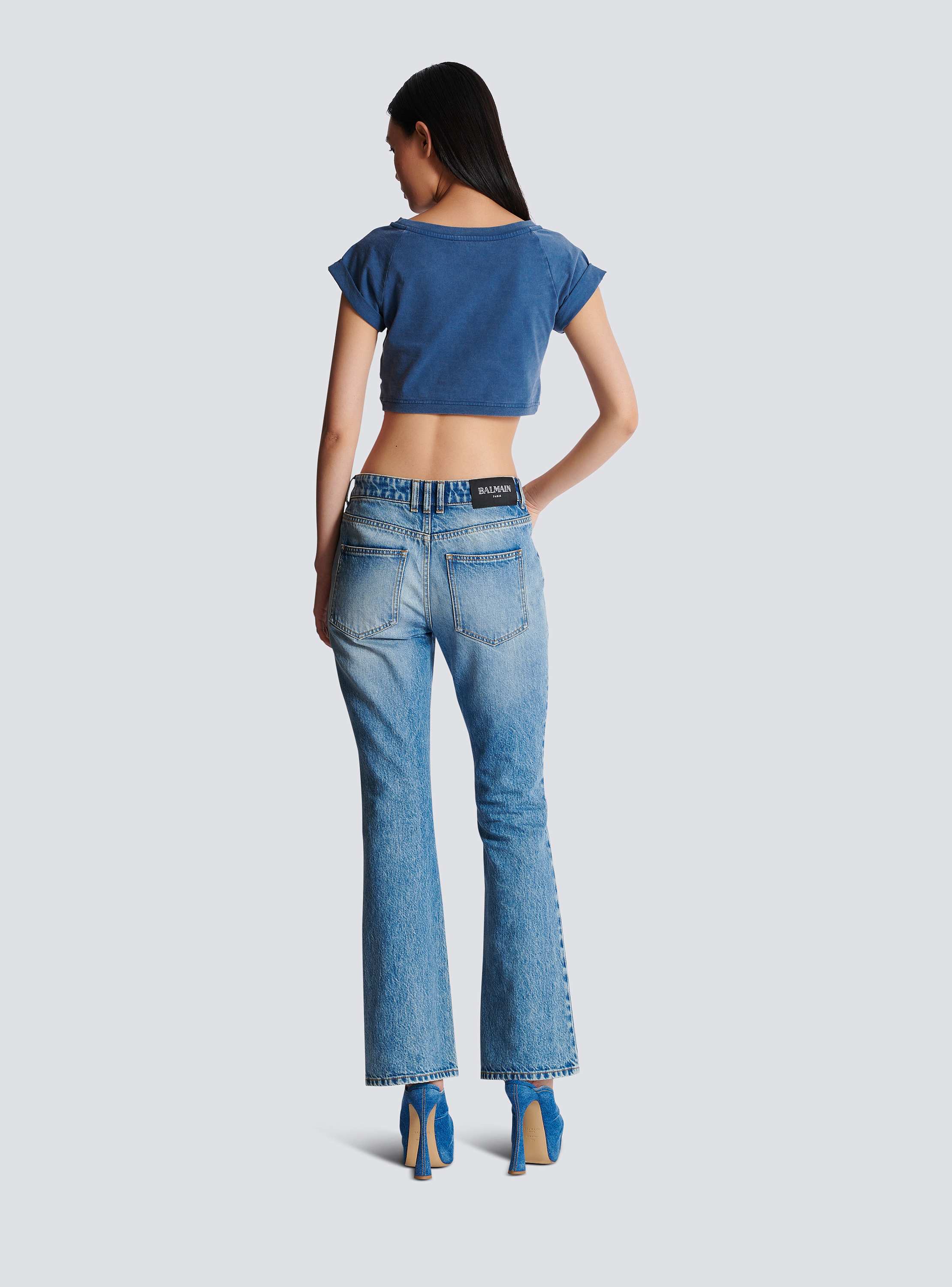 Flared denim jeans blue - Women | BALMAIN