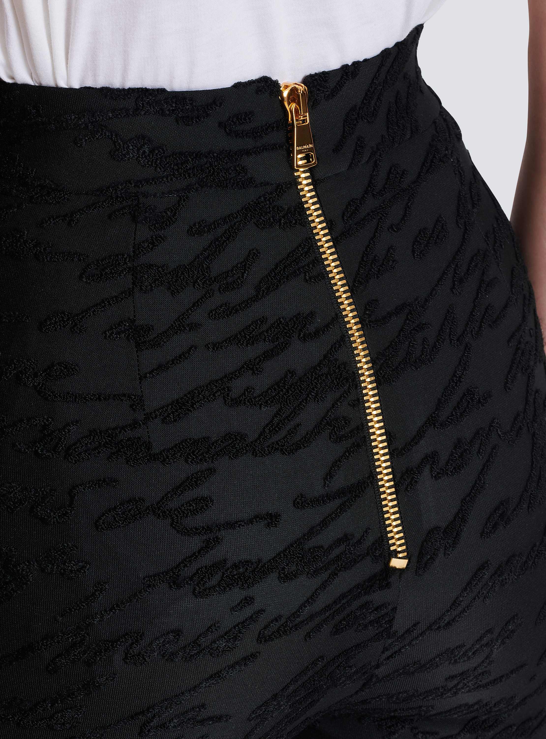 Jacquard knit leggings with "Love Letter" motif