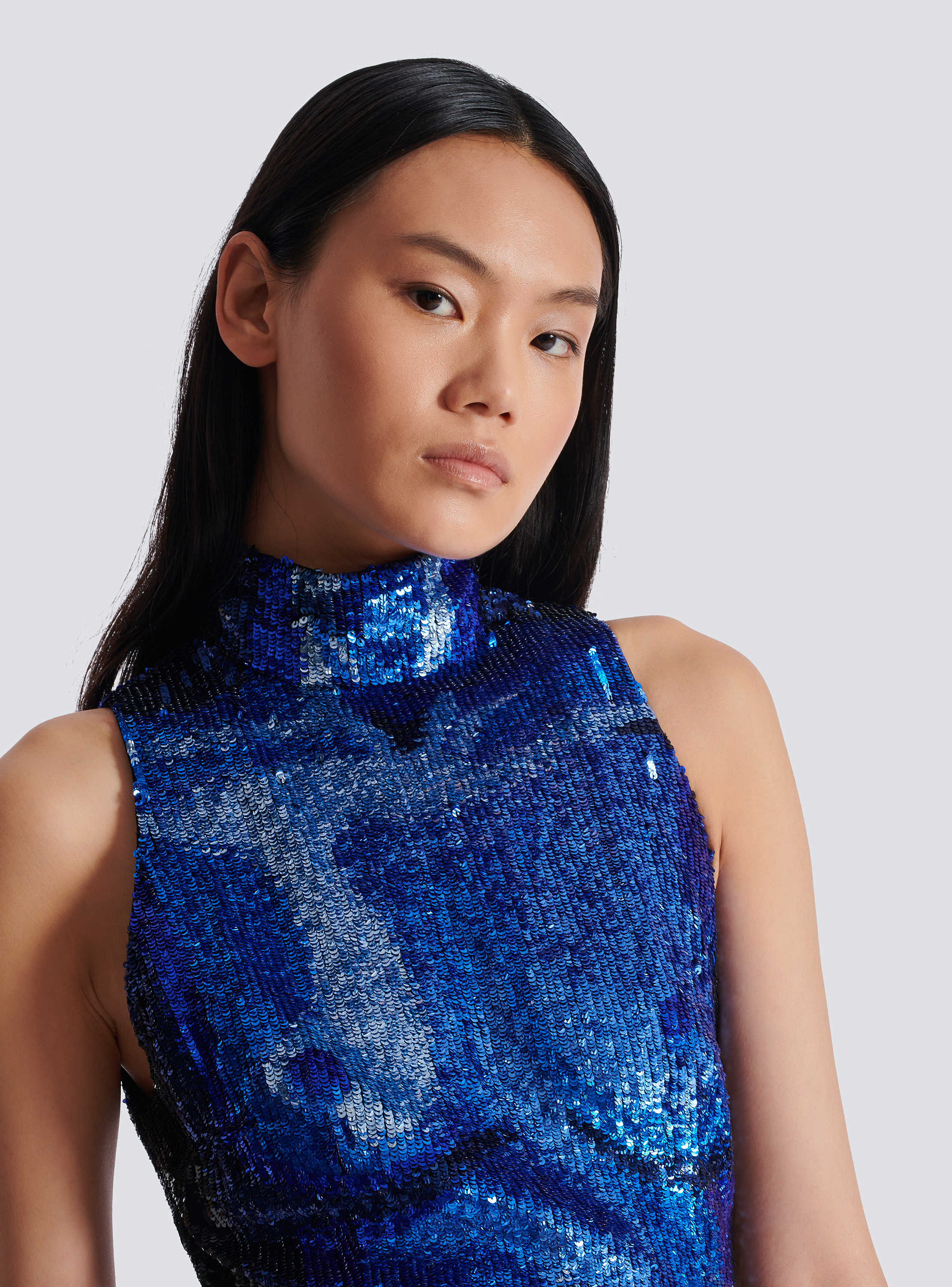 Embroidered dress with body motif - Women | BALMAIN