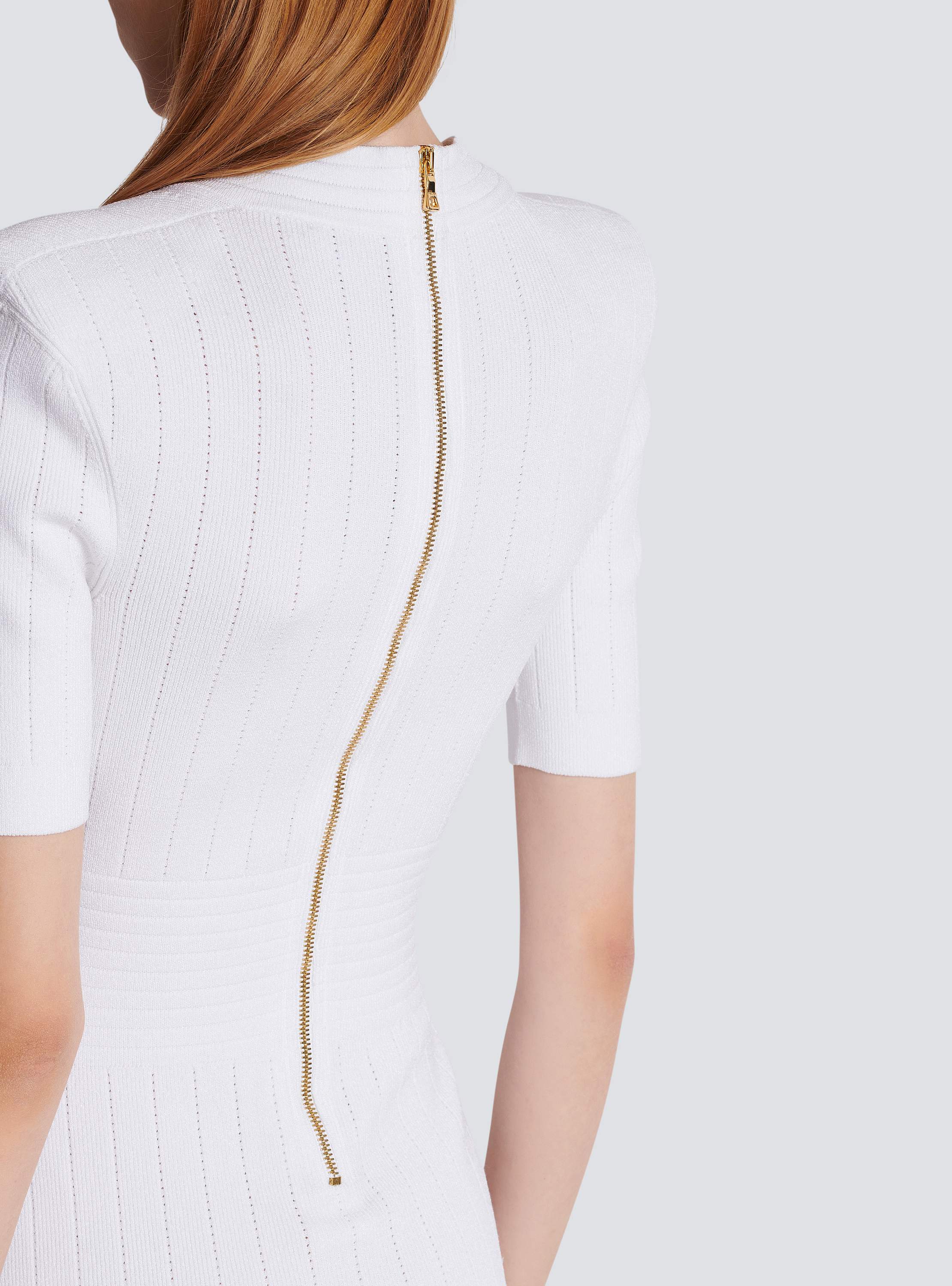 Knitted dress with buttons - Women | BALMAIN