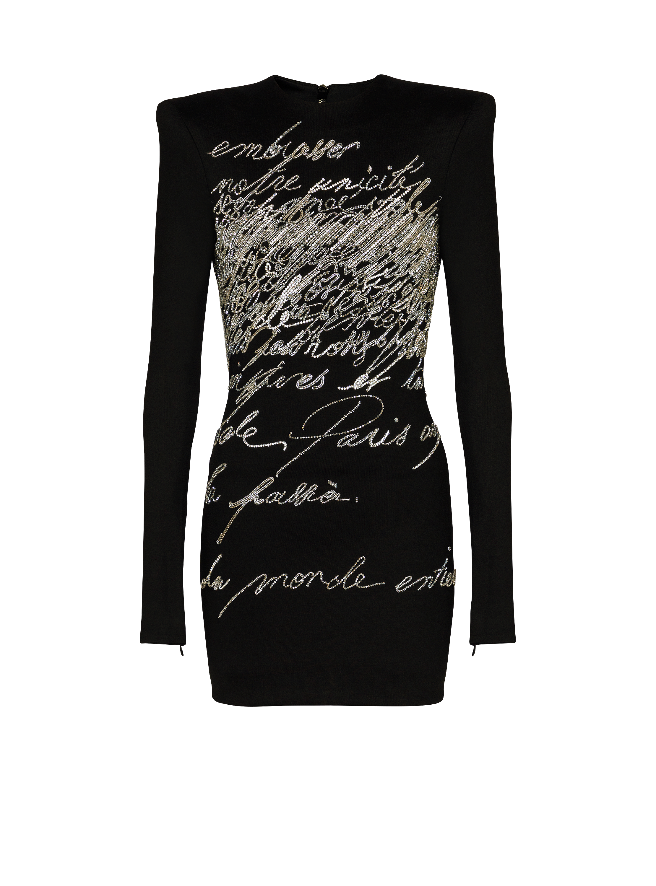 Robe courte brodée « Lettre d'amour »