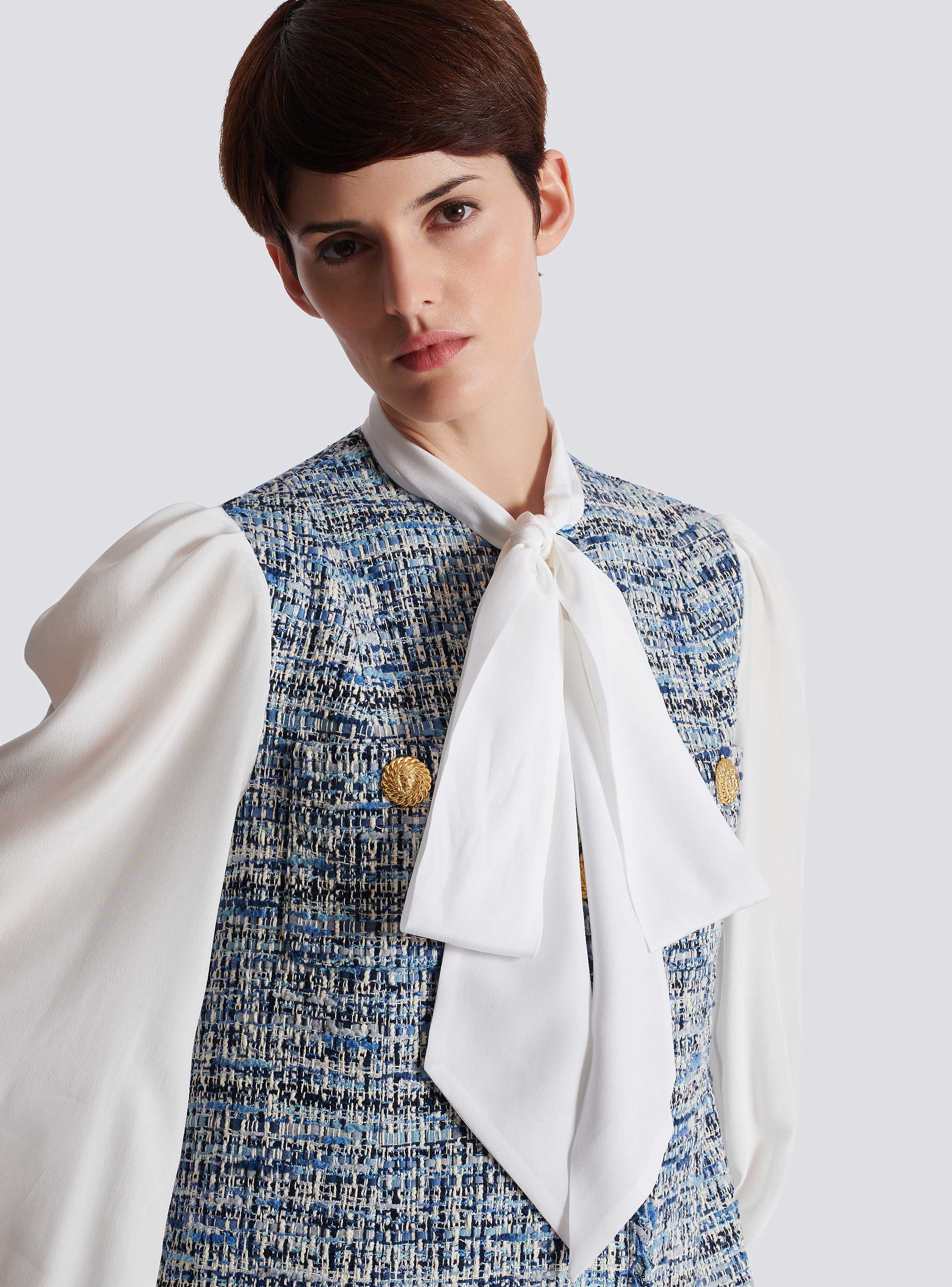 Tweed dress with pockets