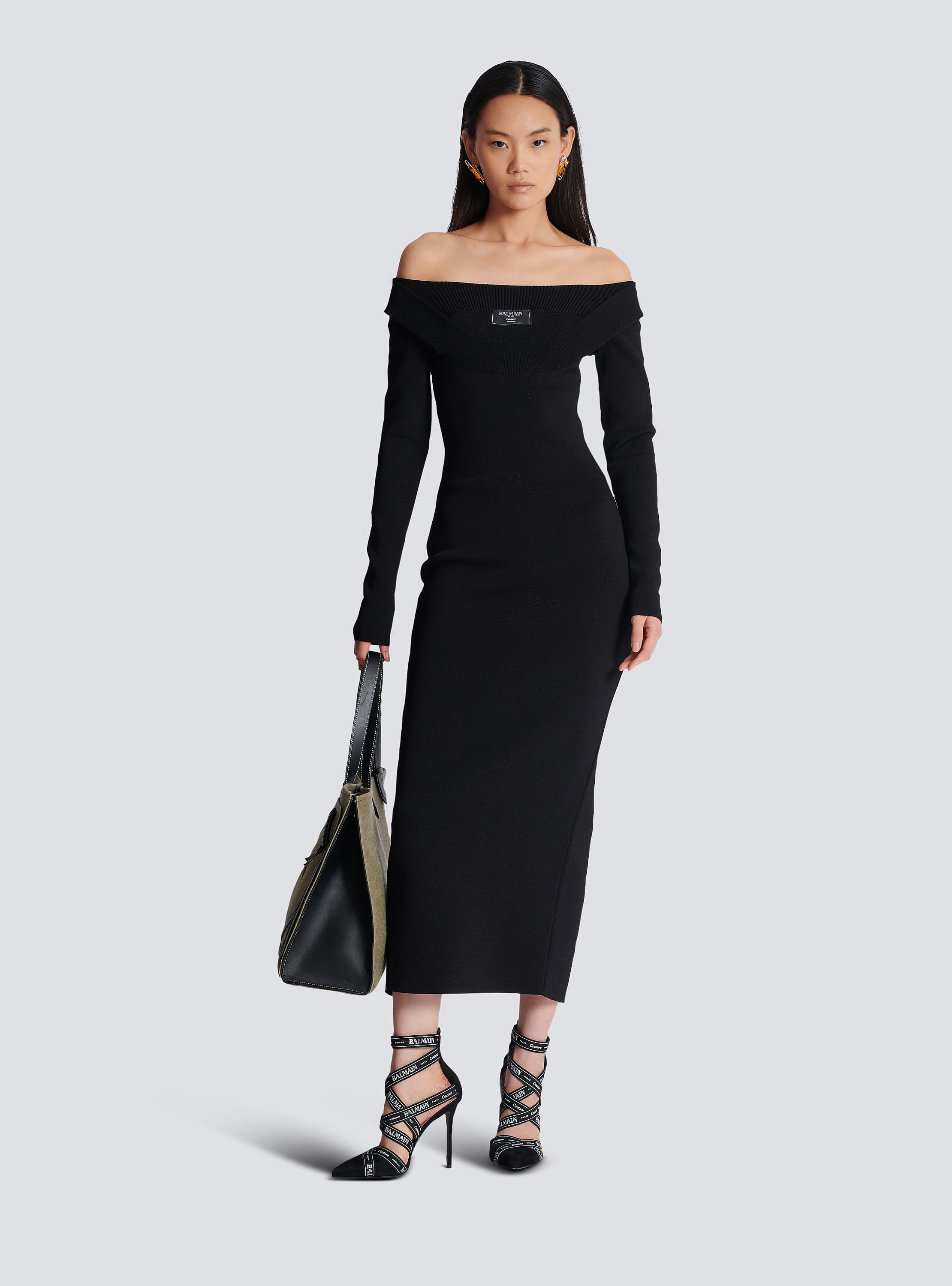 Long plain knit dress - Women | BALMAIN