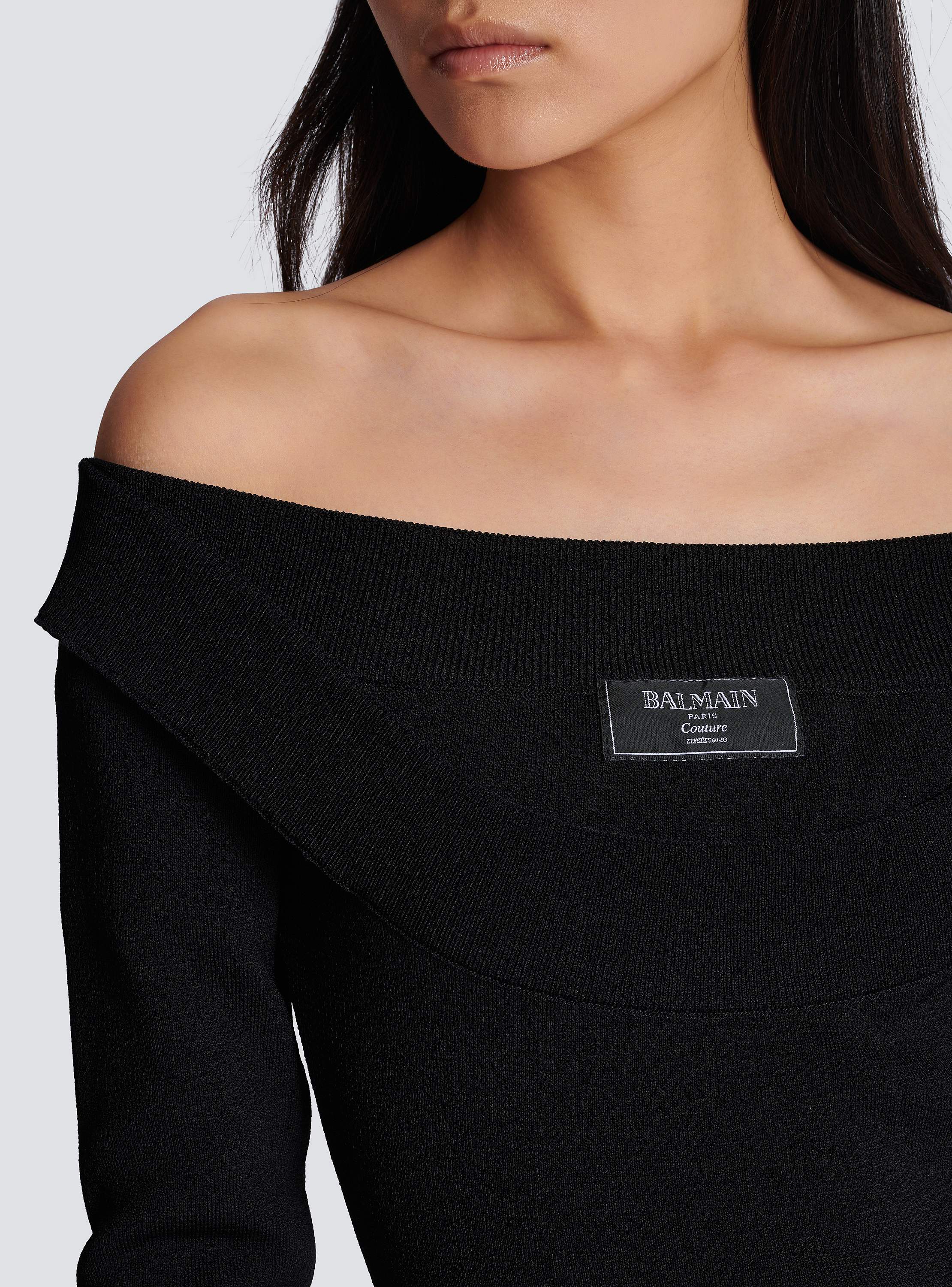 プレーンニット ロングドレス